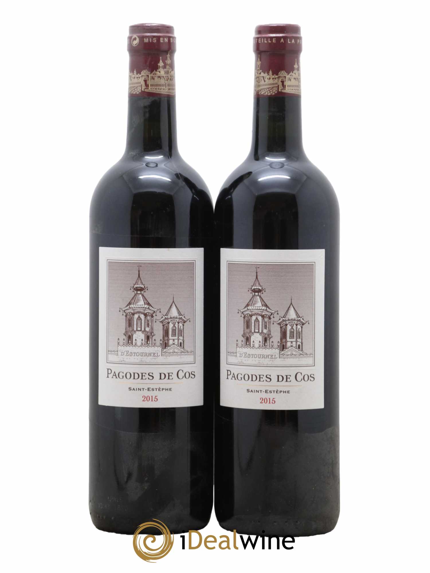 Les Pagodes de Cos Second Vin 2015 - Posten von 2 Flaschen - 0