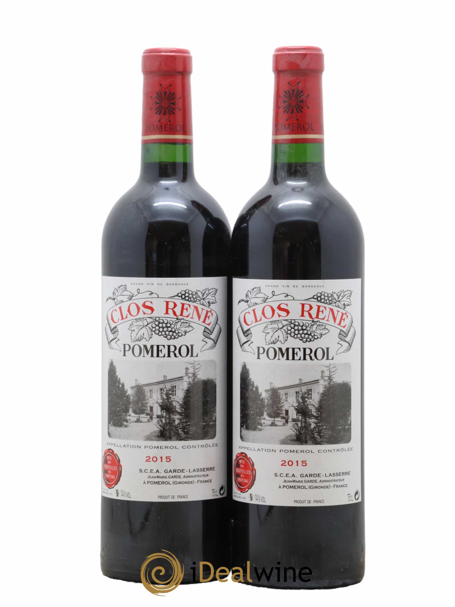 Clos René 2015 - Lotto di 2 bottiglie - 0