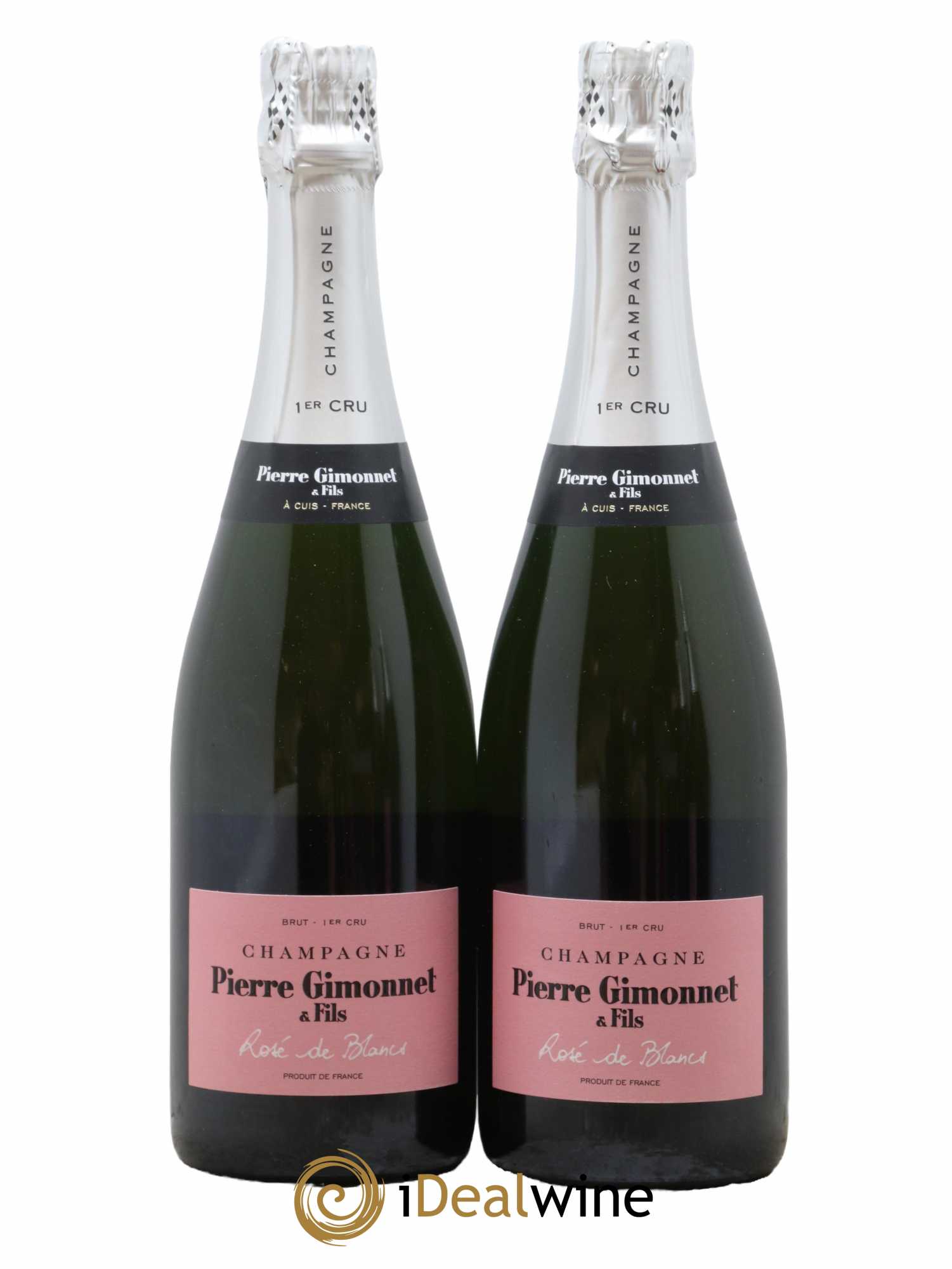 Champagne - Pierre Gimonnet & Fils Rosé de Blancs - Lot de 2 bouteilles - 0