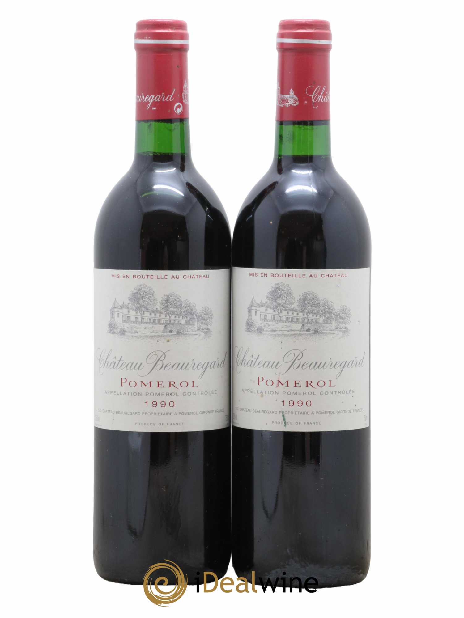 Château Beauregard 1990 - Lot de 2 bouteilles - 0