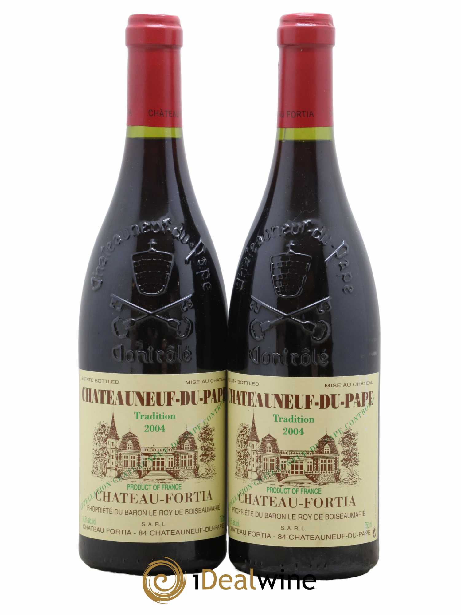 Châteauneuf-du-Pape Château Fortia Tradition 2004 - Lot de 2 bouteilles - 0