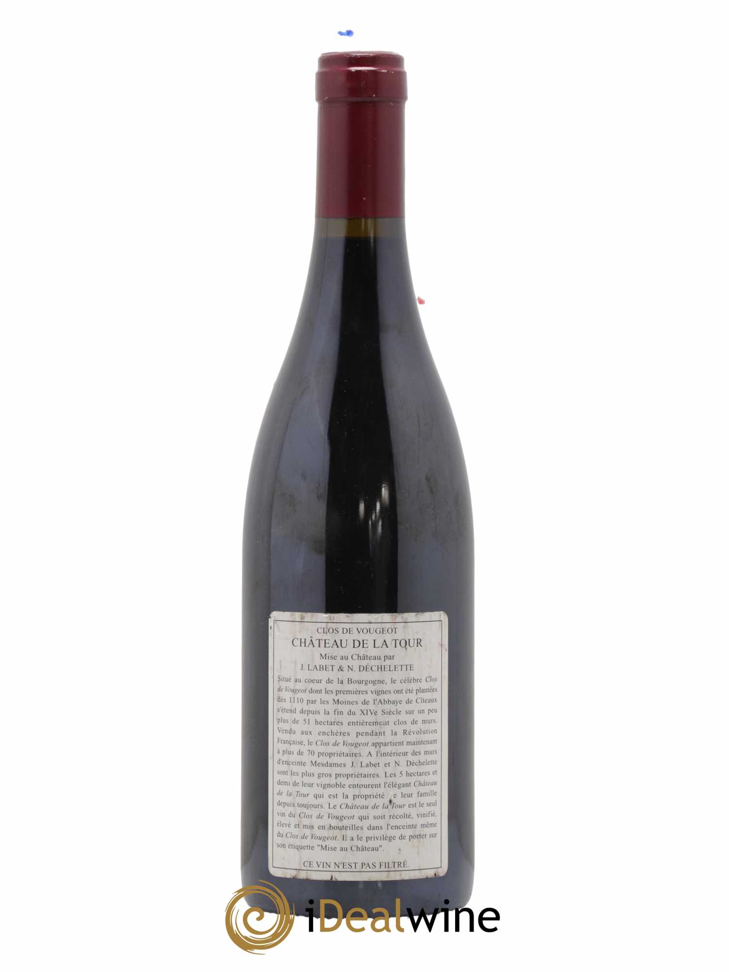 Clos de Vougeot Grand Cru Château de La Tour 2003 - Lot de 1 bouteille - 1
