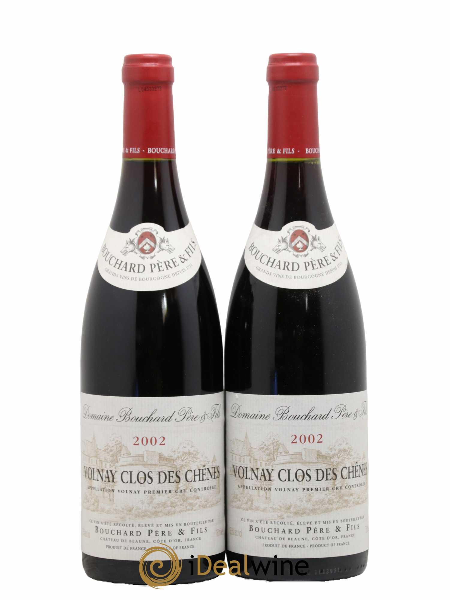Volnay 1er Cru Clos des Chênes Bouchard Père & Fils 2002 - Lot de 2 bouteilles - 0