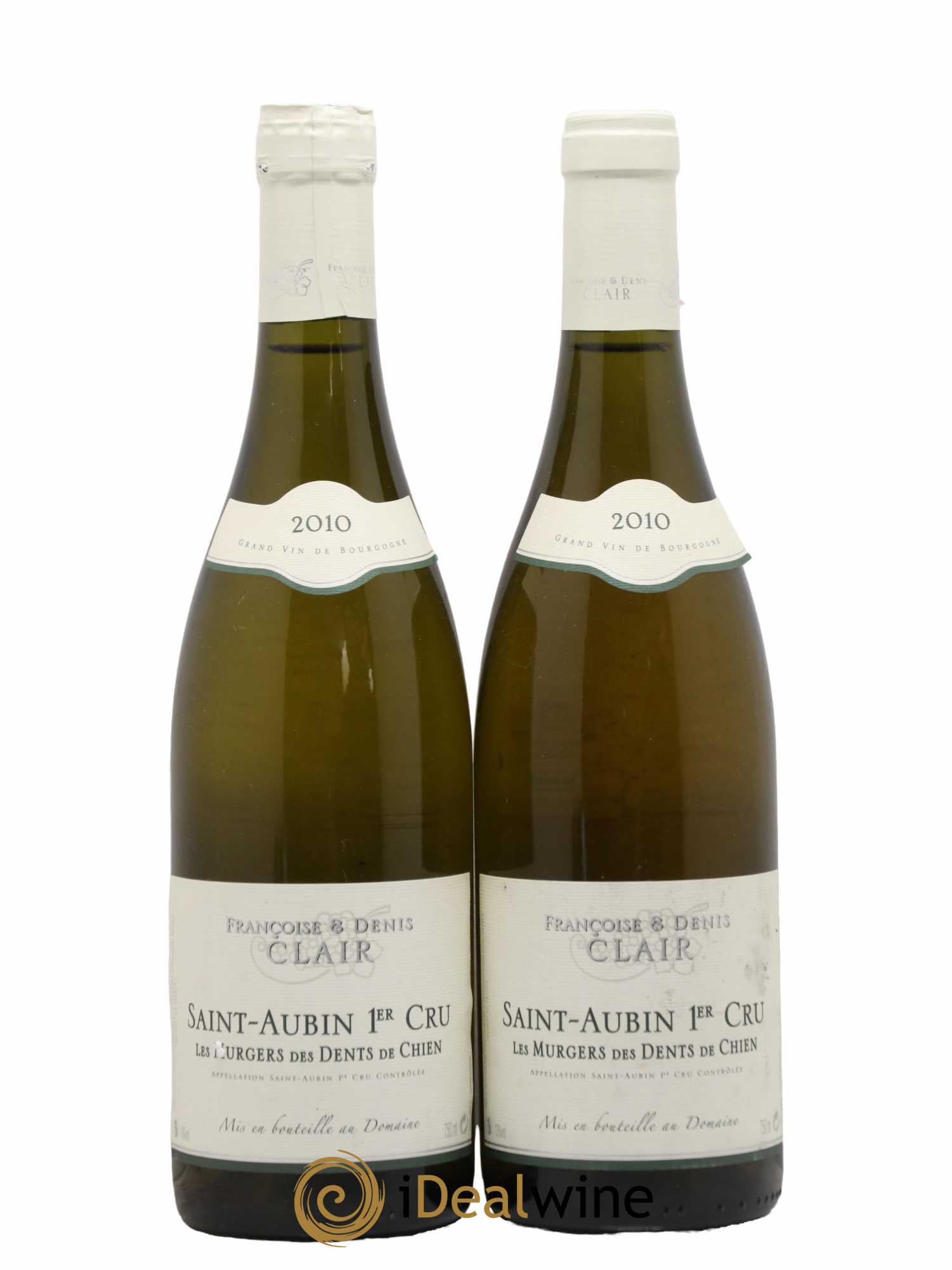 Saint-Aubin 1er Cru Les Murgers des Dents de Chien Françoise et Denis Clair (Domaine) 2010 - Lot de 2 bouteilles - 0
