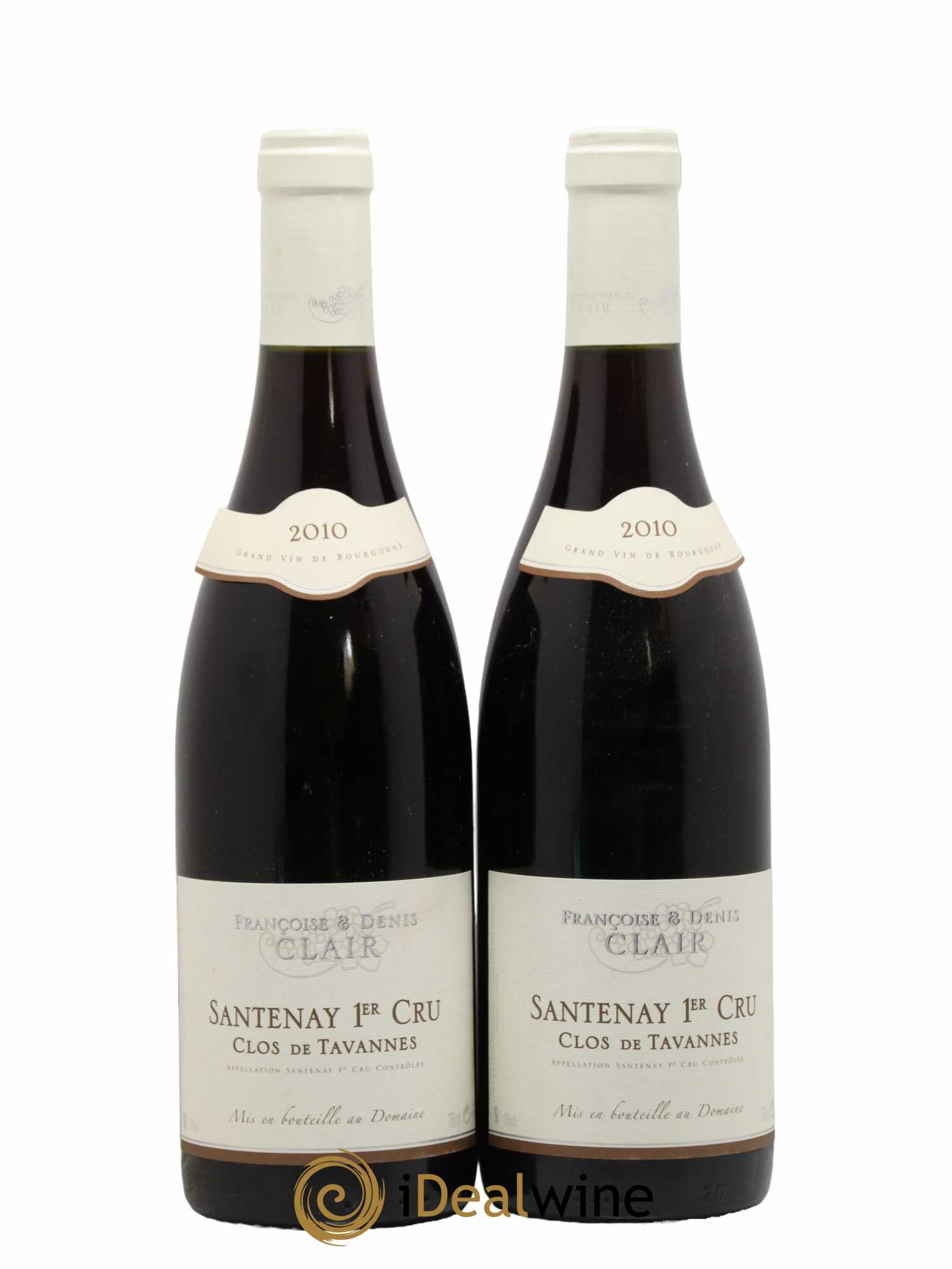 Santenay 1er Cru Clos Tavannes Françoise et Denis Clair (Domaine) 2010 - Lot de 2 bouteilles - 0