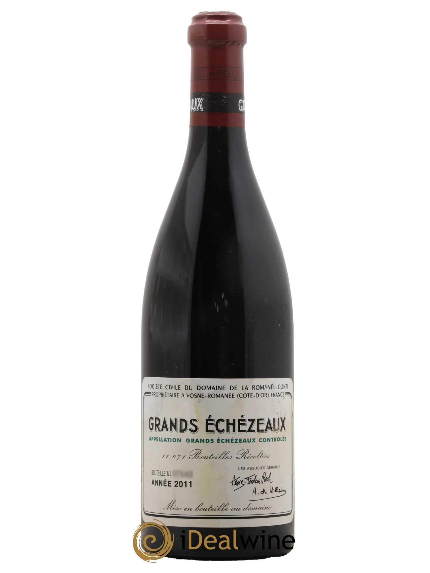 Grands-Echezeaux Grand Cru Domaine de la Romanée-Conti 2011 - Lot de 1 bouteille - 0