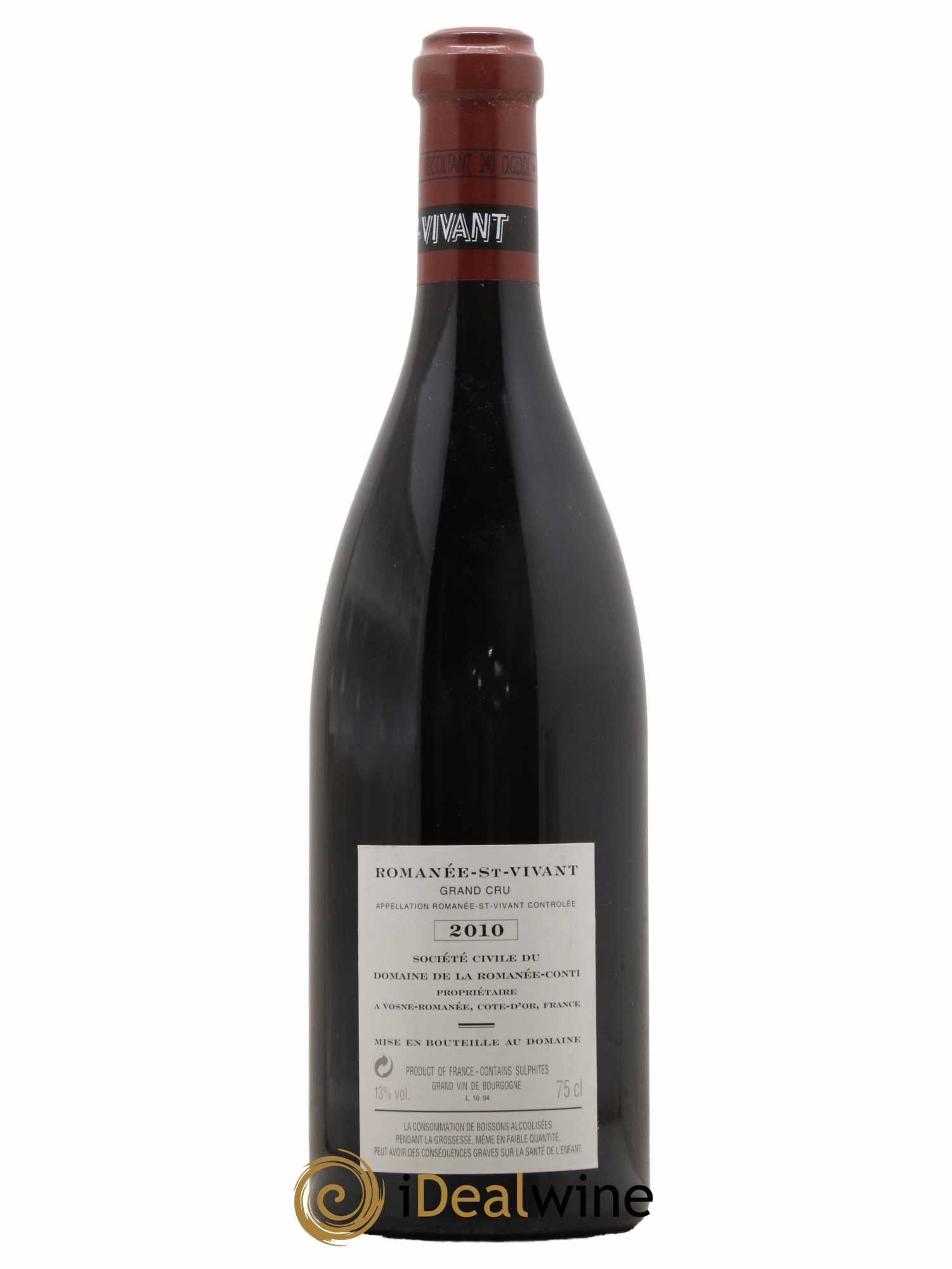 Romanée-Saint-Vivant Grand Cru Domaine de la Romanée-Conti 2010 - Lot de 1 bouteille - 1