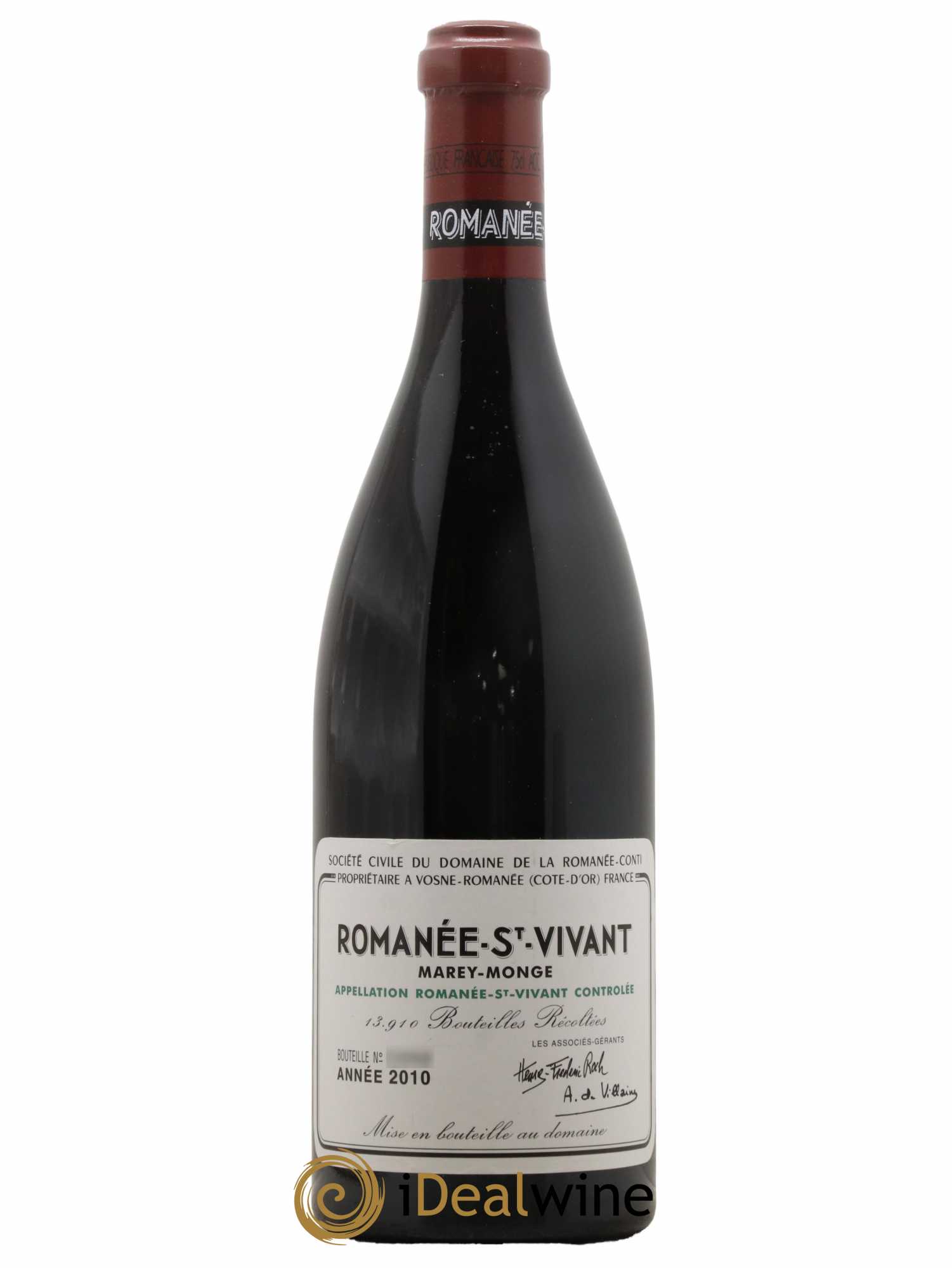 Romanée-Saint-Vivant Grand Cru Domaine de la Romanée-Conti 2010 - Lot de 1 bouteille - 0