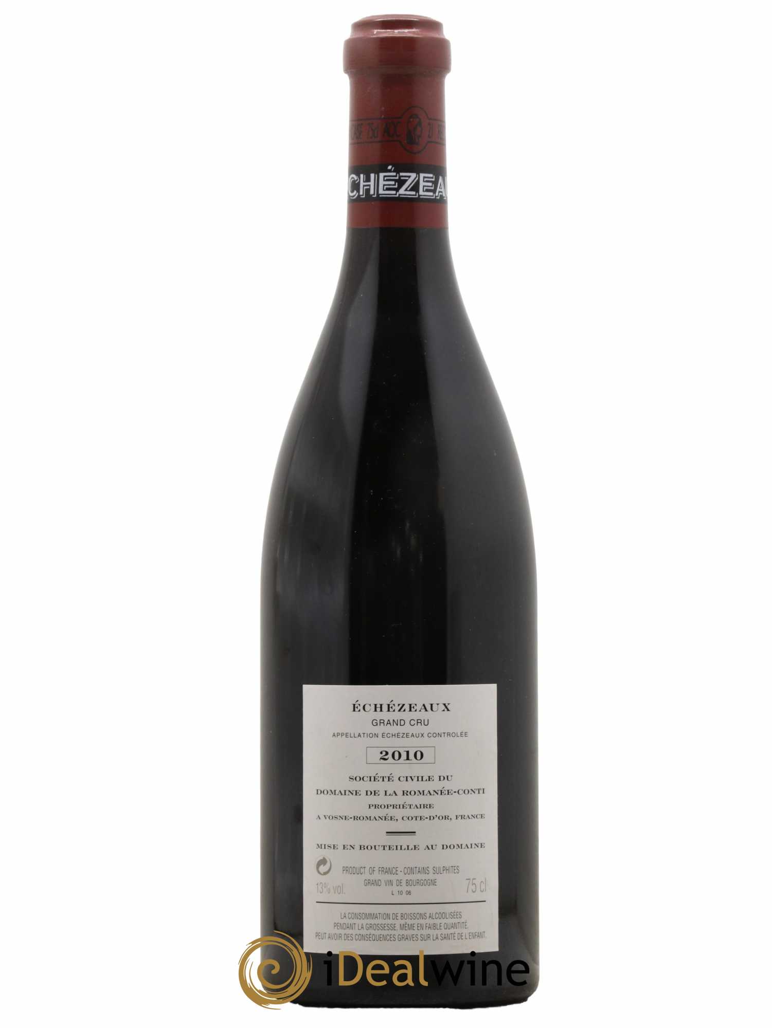 Echezeaux Grand Cru Domaine de la Romanée-Conti 2010 - Lot de 1 bouteille - 1