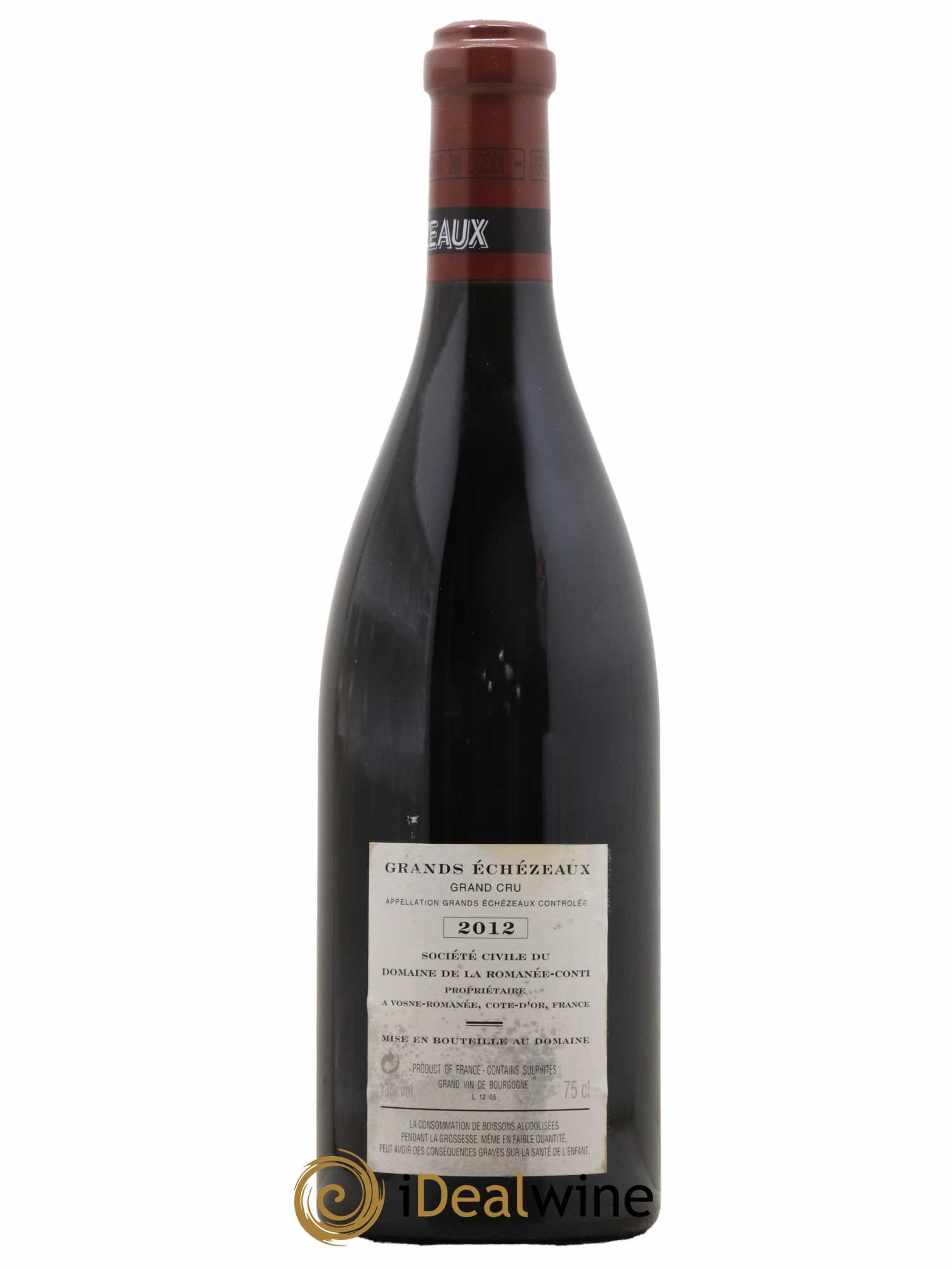 Grands-Echezeaux Grand Cru Domaine de la Romanée-Conti 2012 - Lot de 1 bouteille - 1