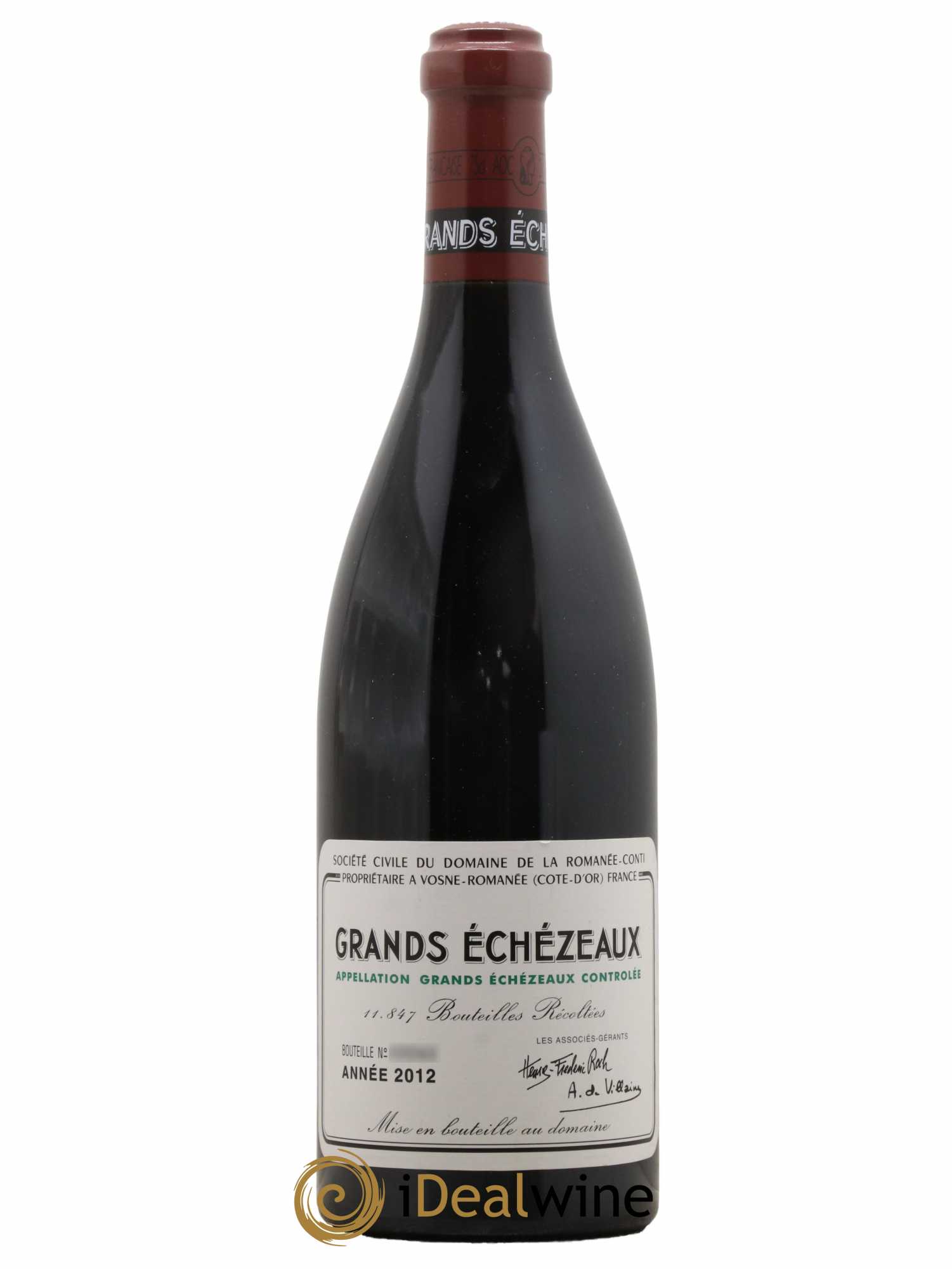 Grands-Echezeaux Grand Cru Domaine de la Romanée-Conti 2012 - Lot de 1 bouteille - 0