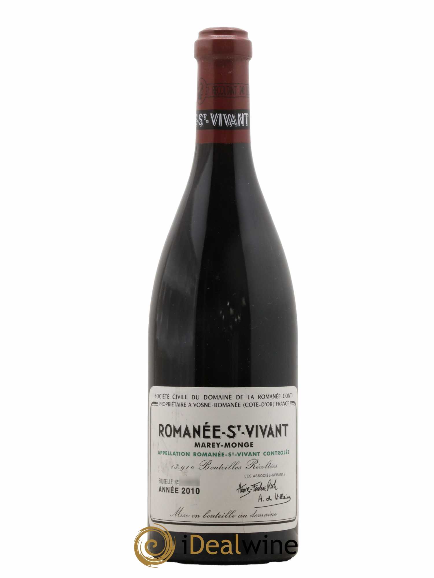Romanée-Saint-Vivant Grand Cru Domaine de la Romanée-Conti 2010 - Lot de 1 bouteille - 0