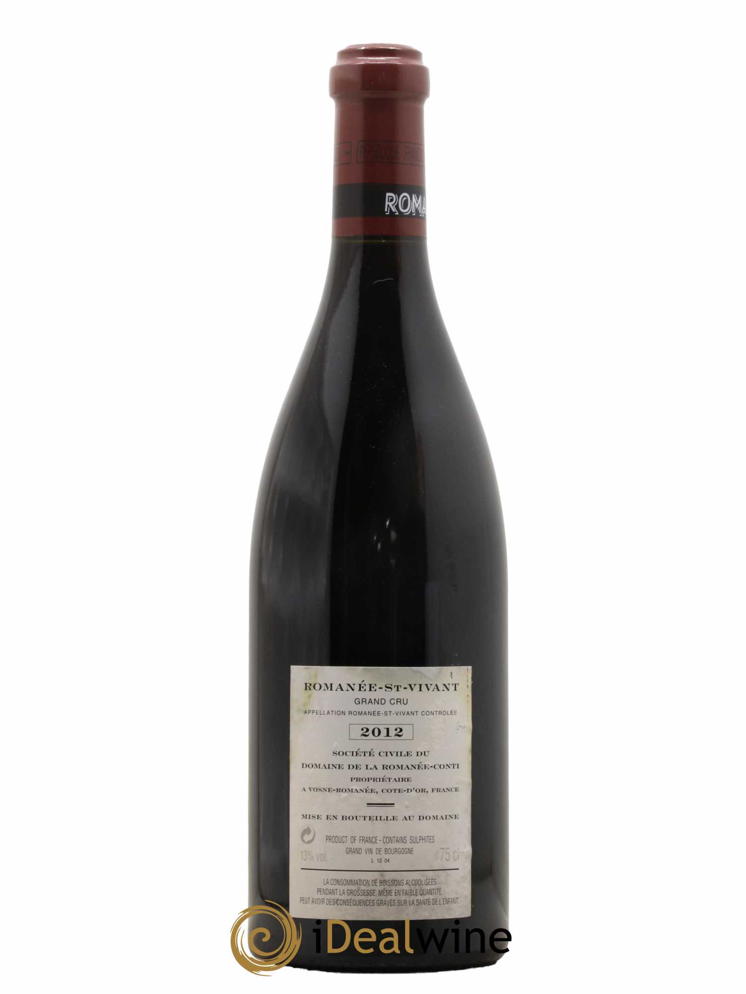 Romanée-Saint-Vivant Grand Cru Domaine de la Romanée-Conti 2012 - Lot de 1 bouteille - 1