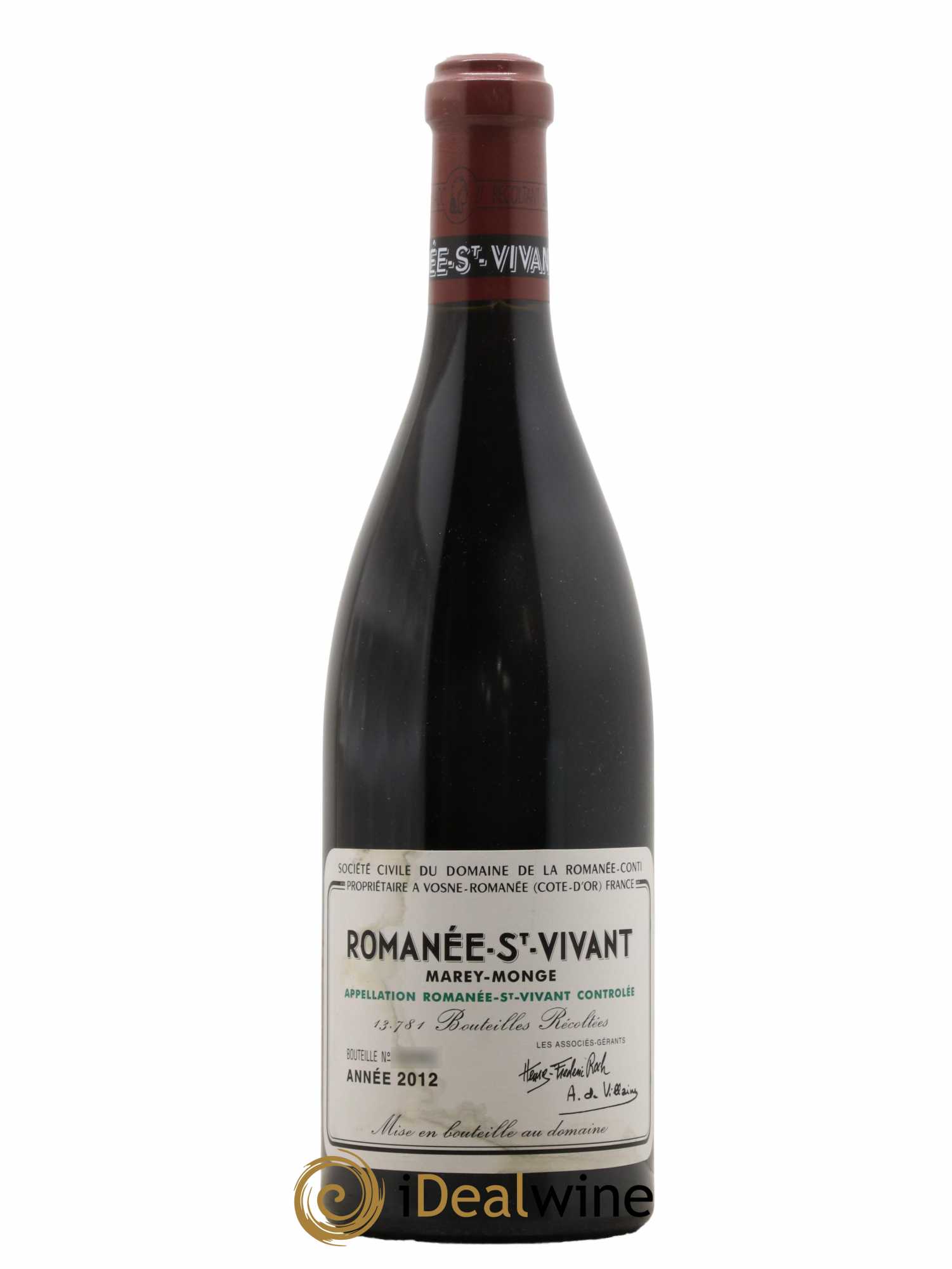 Romanée-Saint-Vivant Grand Cru Domaine de la Romanée-Conti 2012 - Lot de 1 bouteille - 0