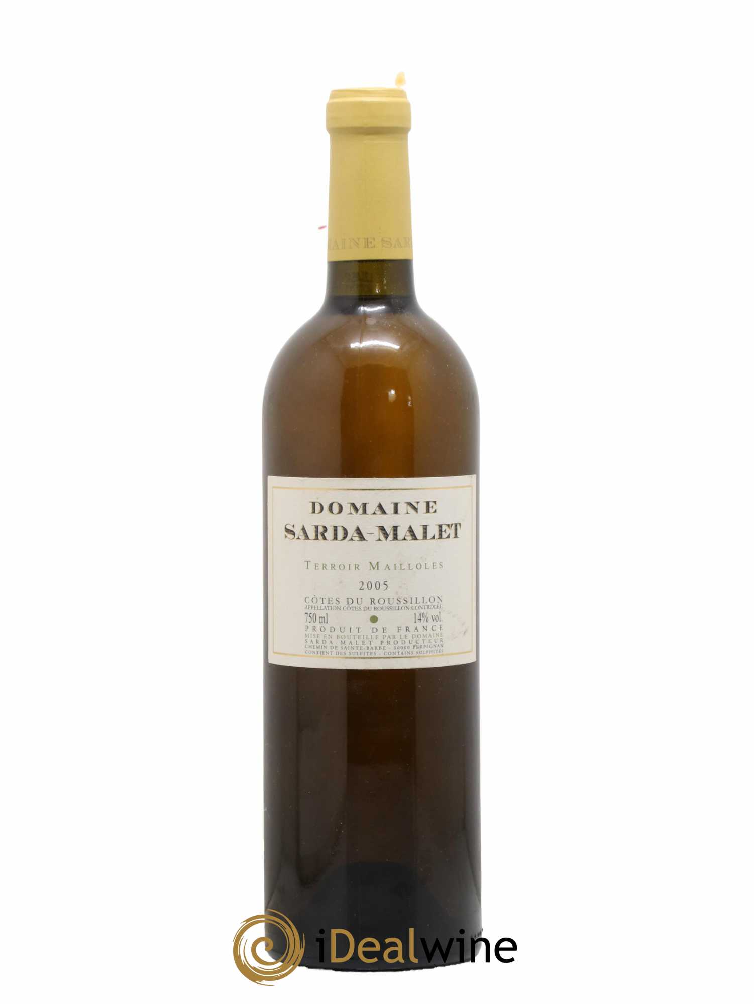 Côtes du Roussillon Domaine Sarda-Malet Terroir Mailloles Jérôme Malet 2005 - Lot de 1 bouteille - 0