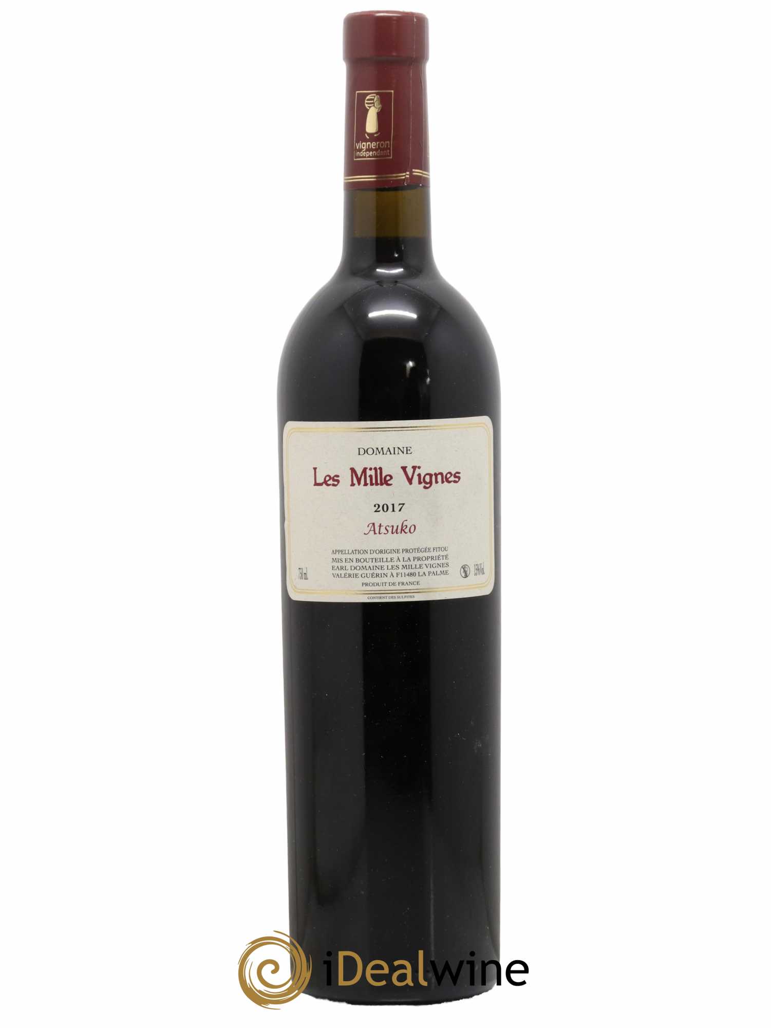 Languedoc Fitou Domaine Les Mille Vigne Atsuko 2017 - Lot de 1 bouteille - 0