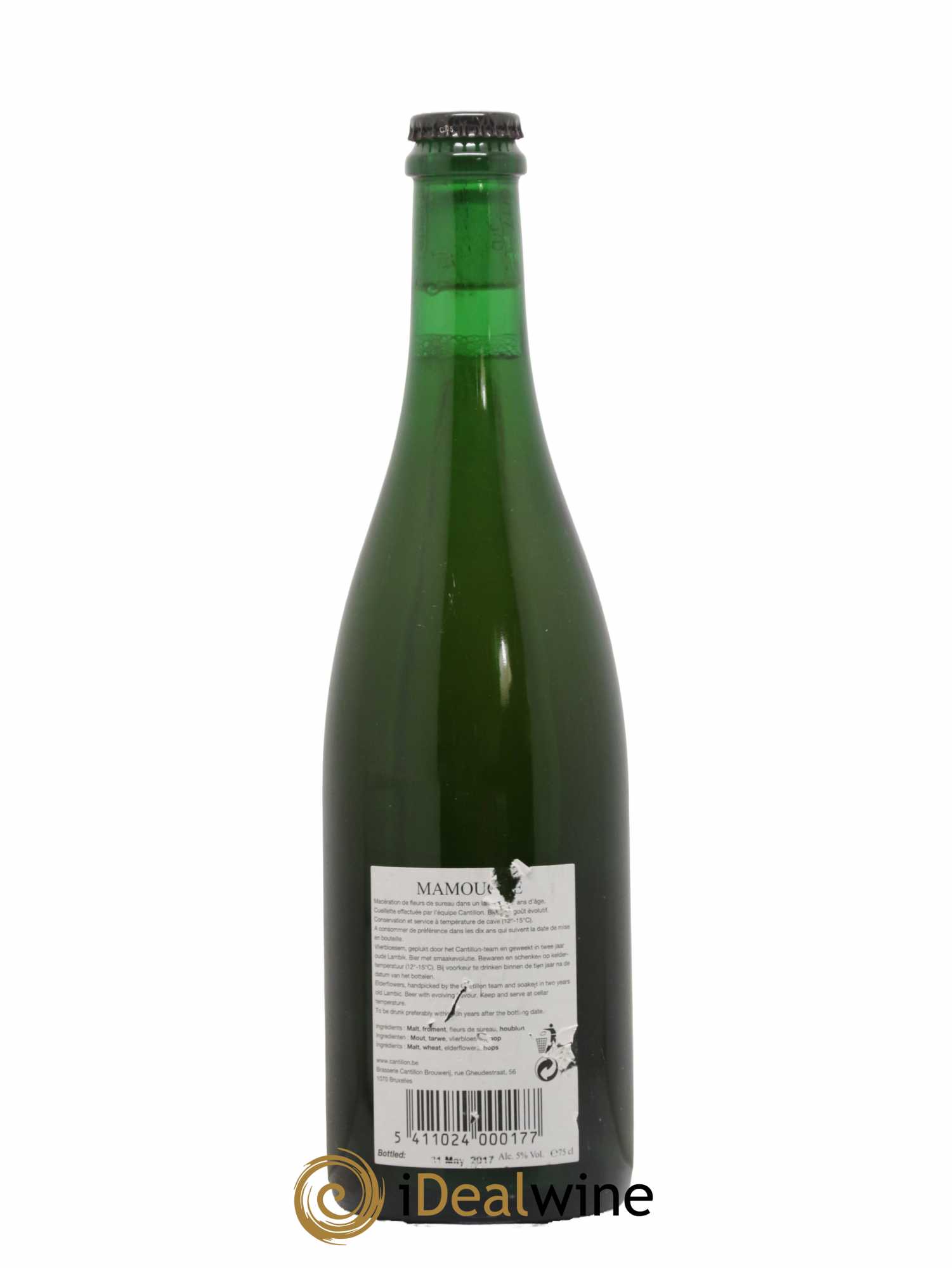 Alcools divers Bière Gueuze Brasserie Cantillon Mamouche 2017 - Lot of 1 bottle - 1