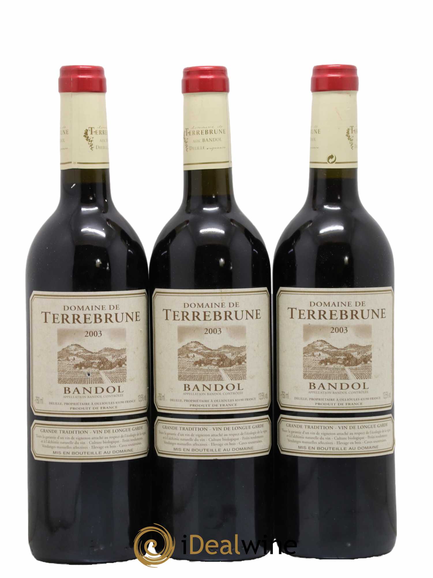 Bandol Terrebrune (Domaine de) 2003 - Lot de 3 bouteilles - 0