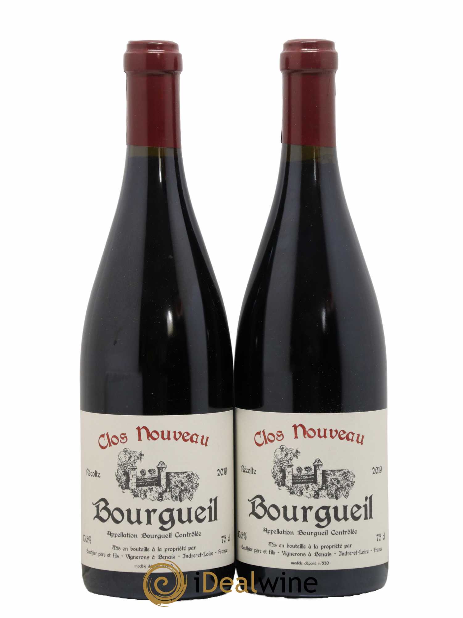 Bourgueil Clos Nouveau Domaine du Bel Air 2019 - Lot de 2 bouteilles - 0
