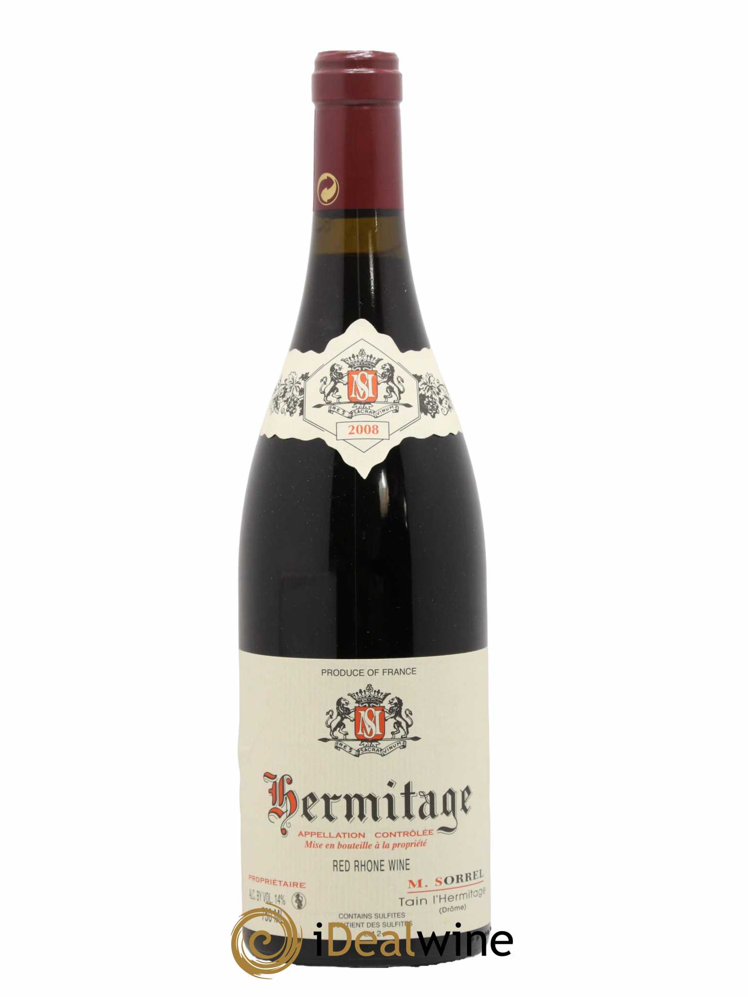 Hermitage Marc Sorrel 2008 - Lot de 1 bouteille - 0