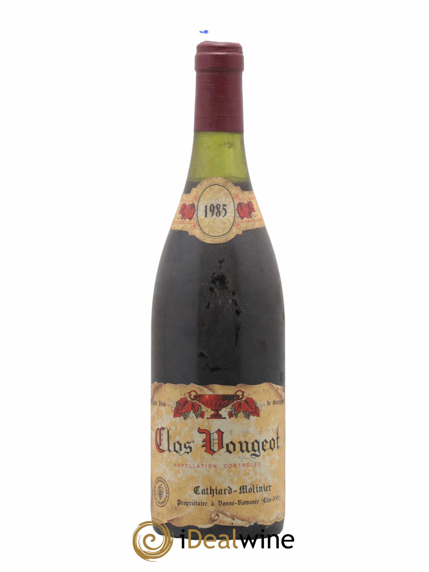 Clos de Vougeot Grand Cru Cathiard Molinier 1985 - Lot de 1 bouteille - 0