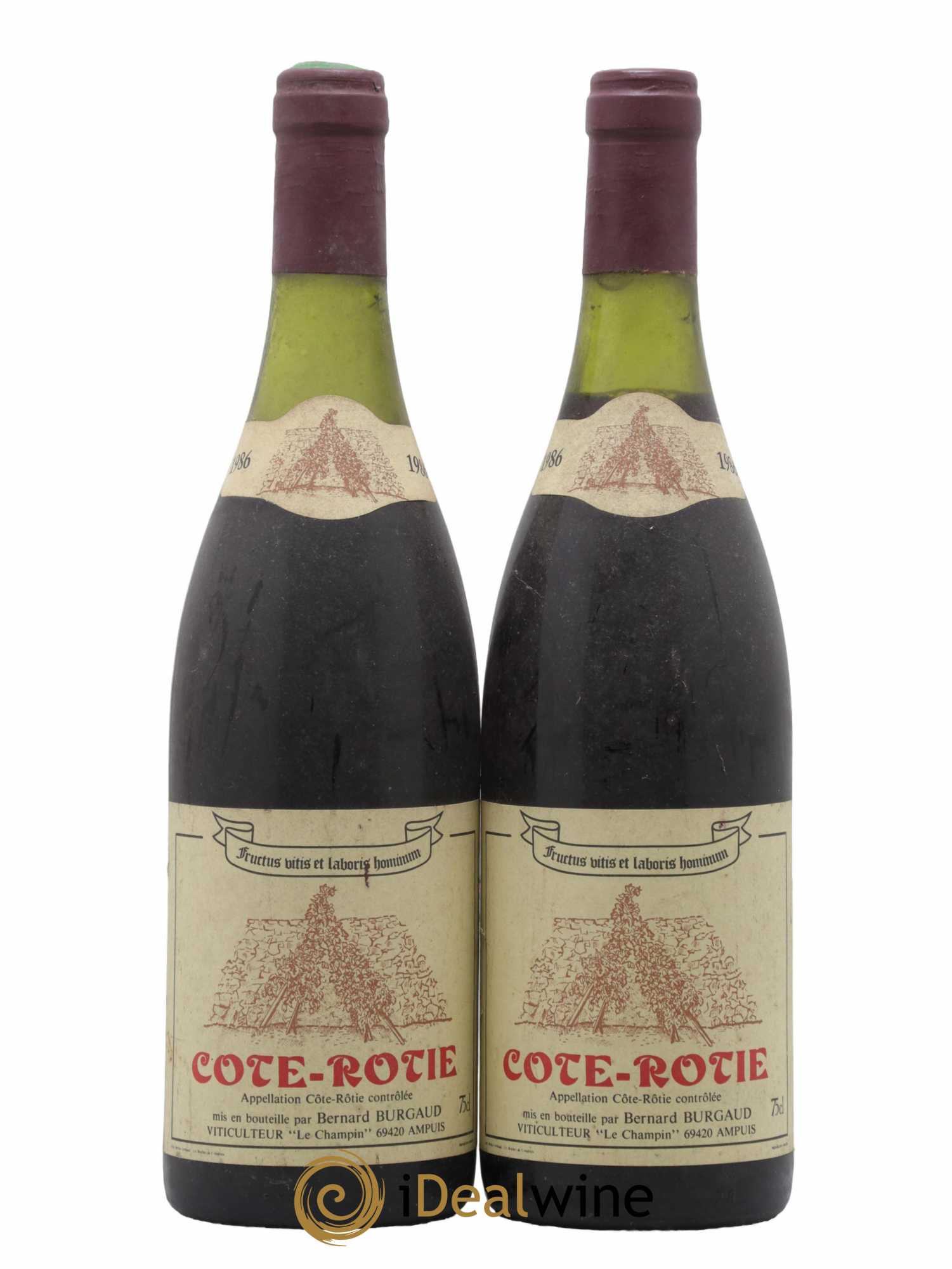 Côte-Rôtie Bernard Burgaud 1986 - Lot de 2 bouteilles - 0