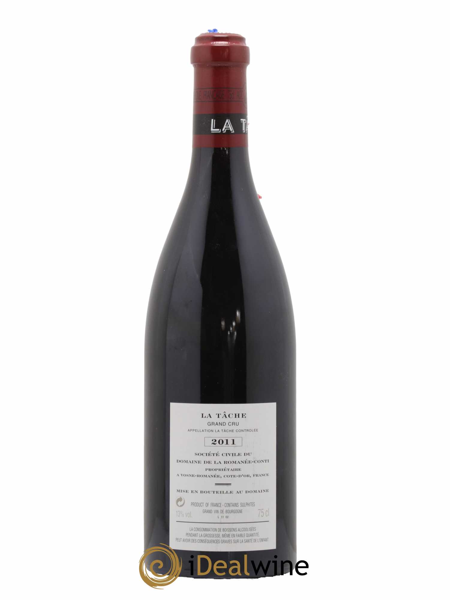 La Tâche Grand Cru Domaine de la Romanée-Conti 2011 - Lot of 1 bottle - 1