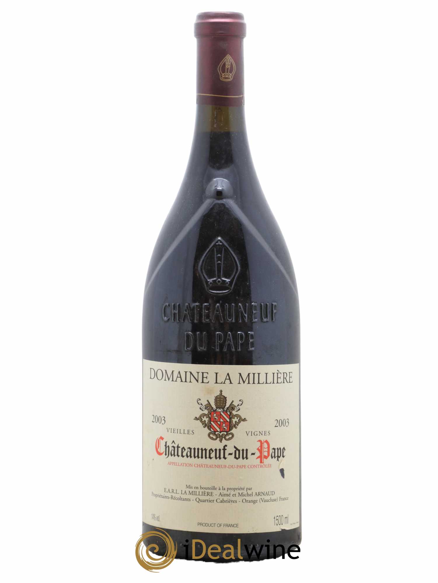 Châteauneuf-du-Pape Vieilles Vignes Domaine La Milliere 2003 - Lot de 1 magnum - 0