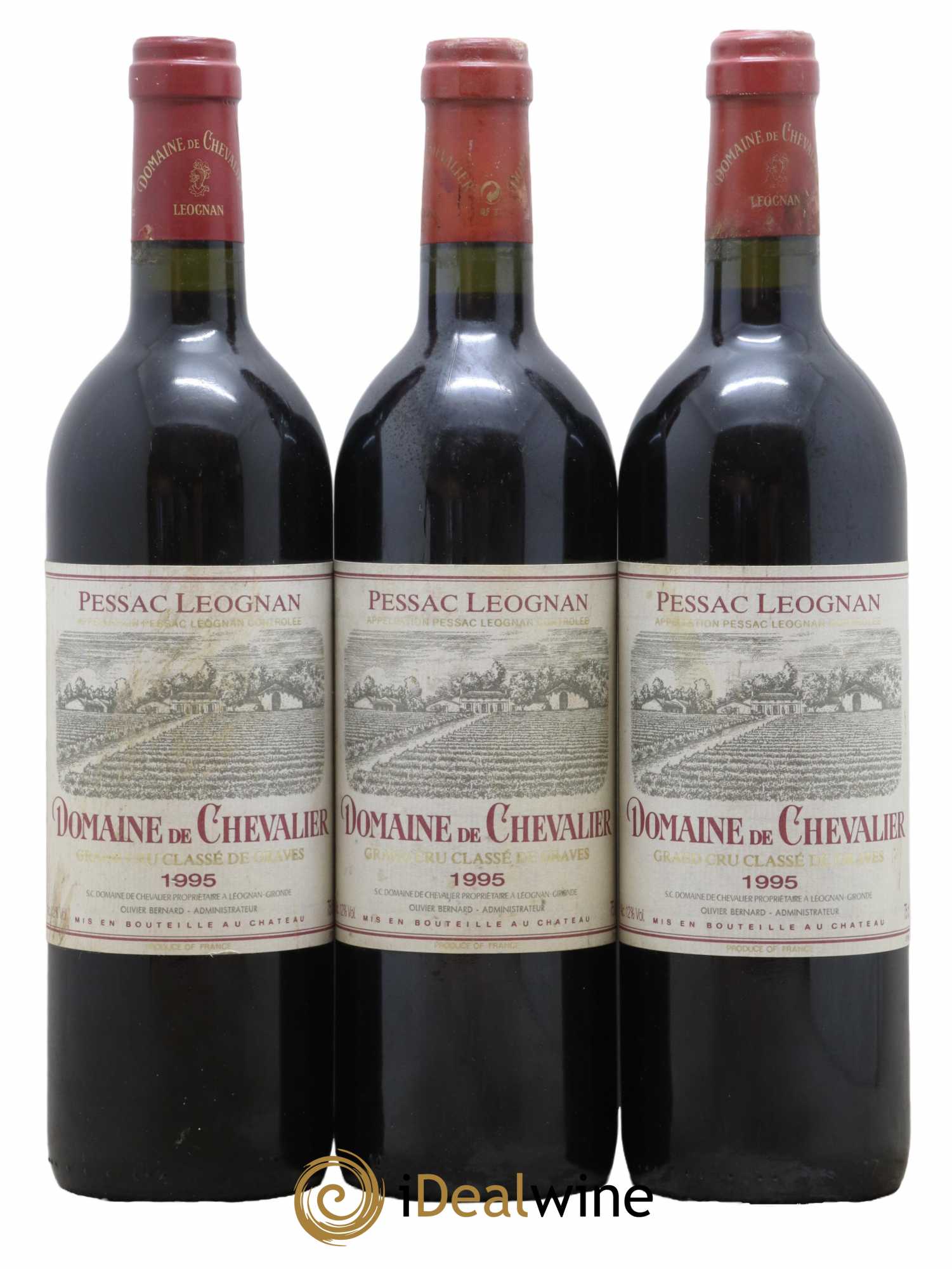 Domaine de Chevalier Cru Classé de Graves 1995 - Lot de 3 bouteilles - 0