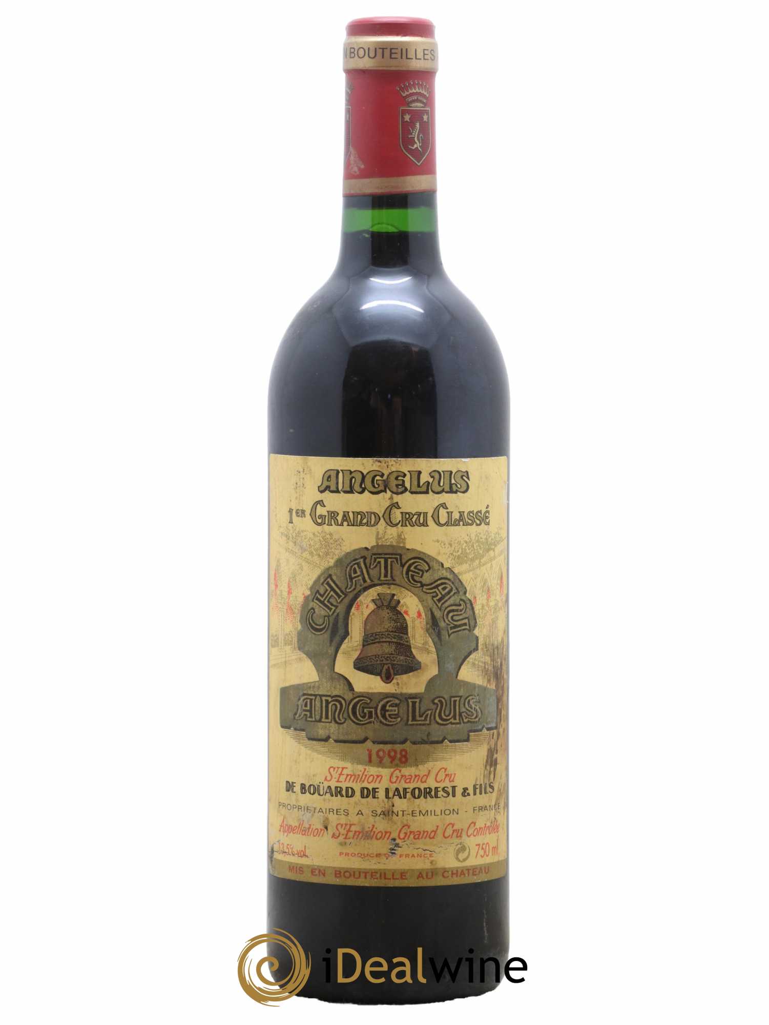 Château Angélus 1er Grand Cru Classé A 1998 - Lot de 1 bouteille - 0