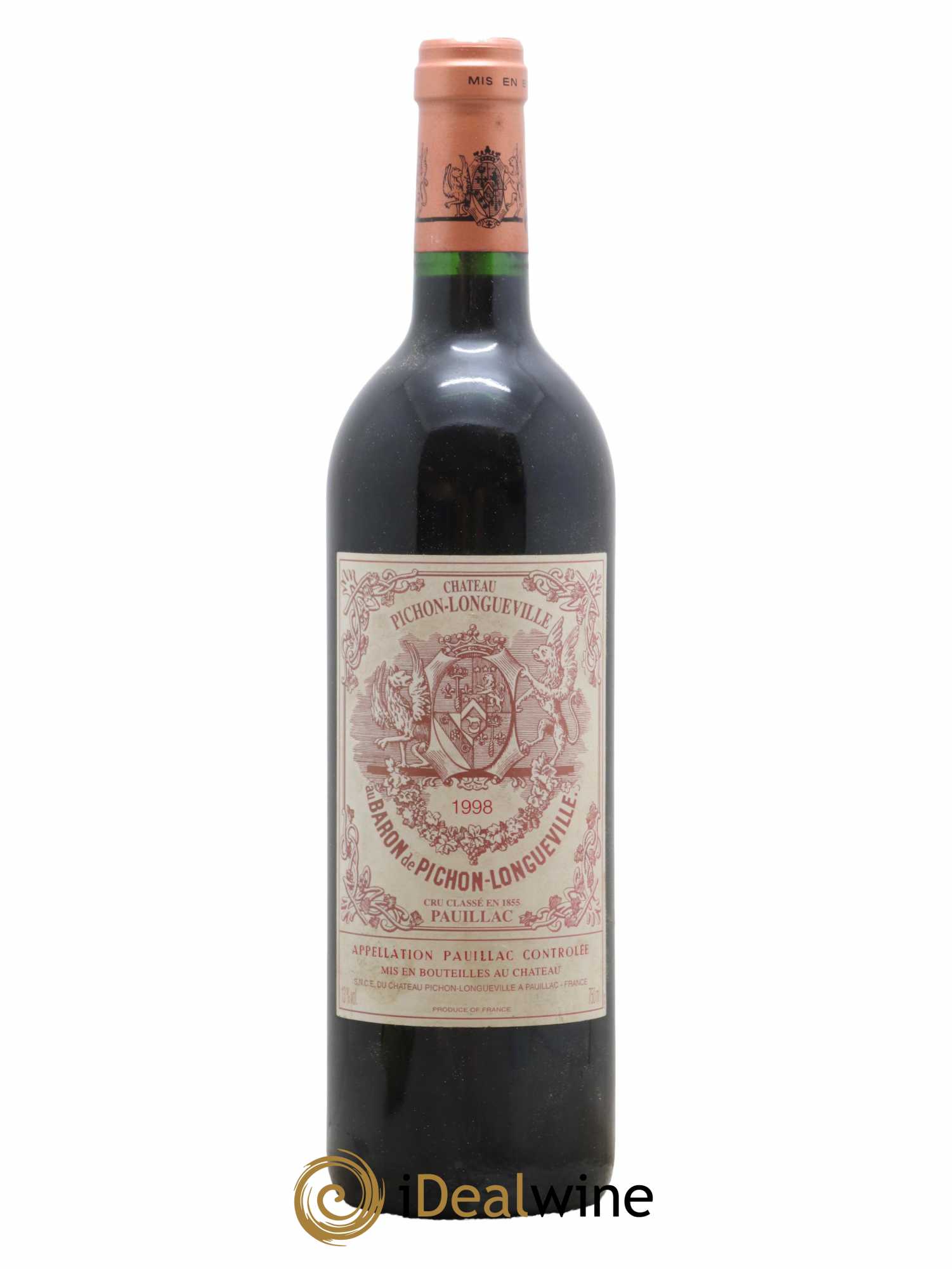 Pichon Longueville Baron 2ème Grand Cru Classé 1998 - Lot de 1 bouteille - 0