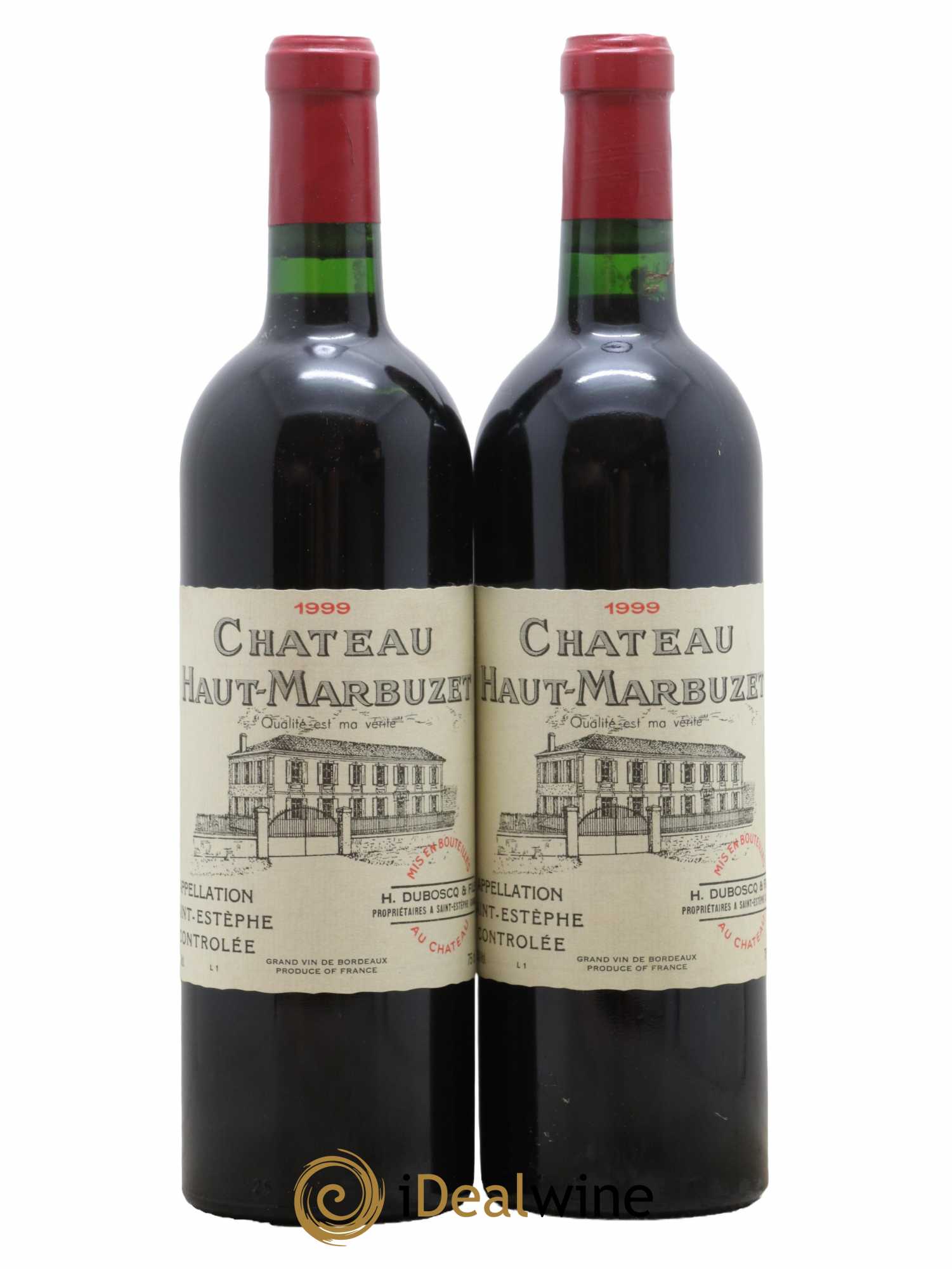 Château Haut Marbuzet 1999 - Lot de 2 bouteilles - 0