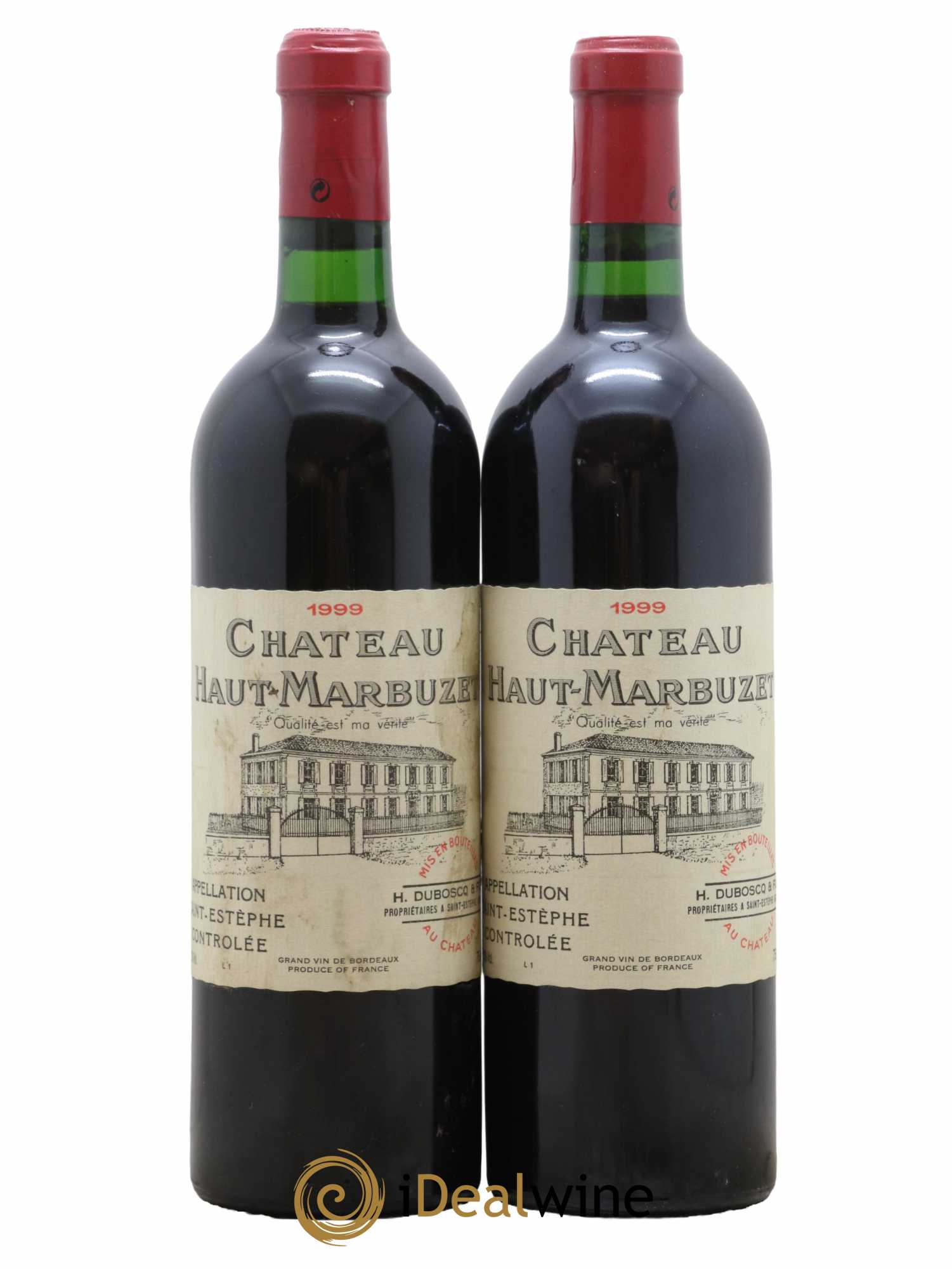 Château Haut Marbuzet 1999 - Lot de 2 bouteilles - 0