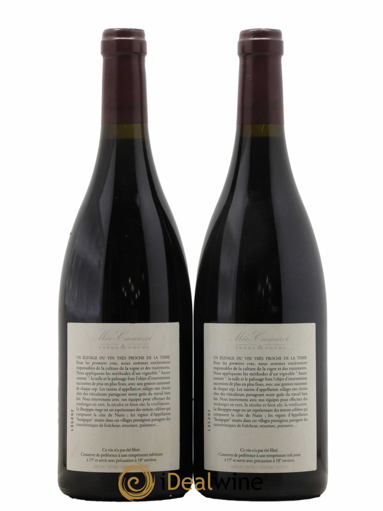 Chambolle-Musigny 1er Cru Les Cras Méo-Camuzet (Frère & Soeurs) 2006 - Lot de 2 bouteilles - 1