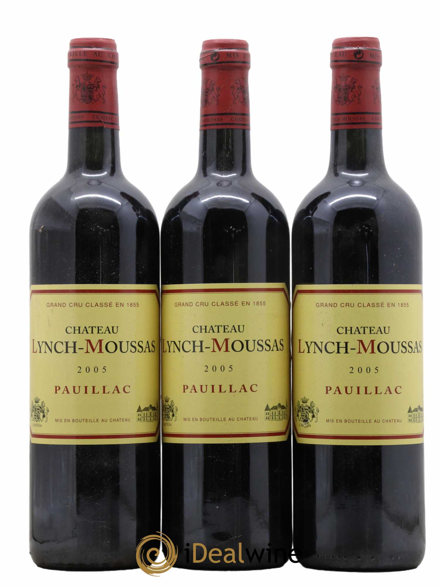 Château Lynch Moussas 5ème Grand Cru Classé 2005 - Lot de 3 bouteilles - 0