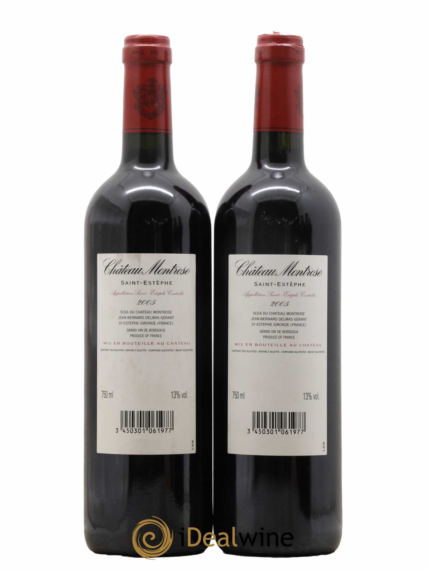 Château Montrose 2ème Grand Cru Classé 2005 - Lot de 2 bouteilles - 1