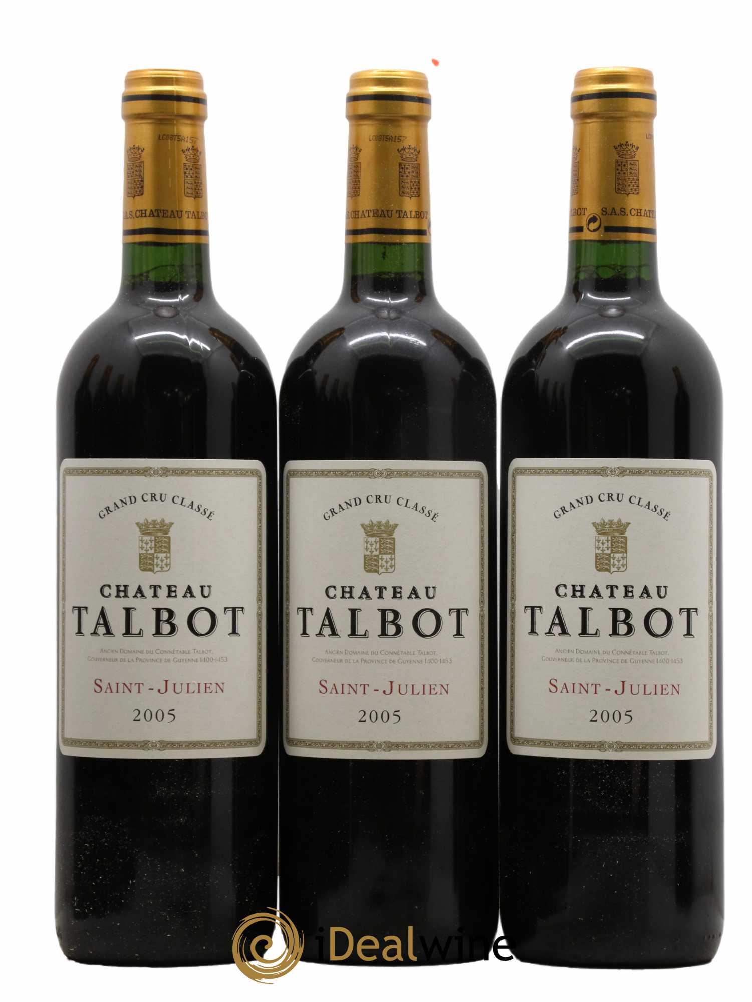 Château Talbot 4ème Grand Cru Classé 2005 - Lot de 12 bouteilles - 1