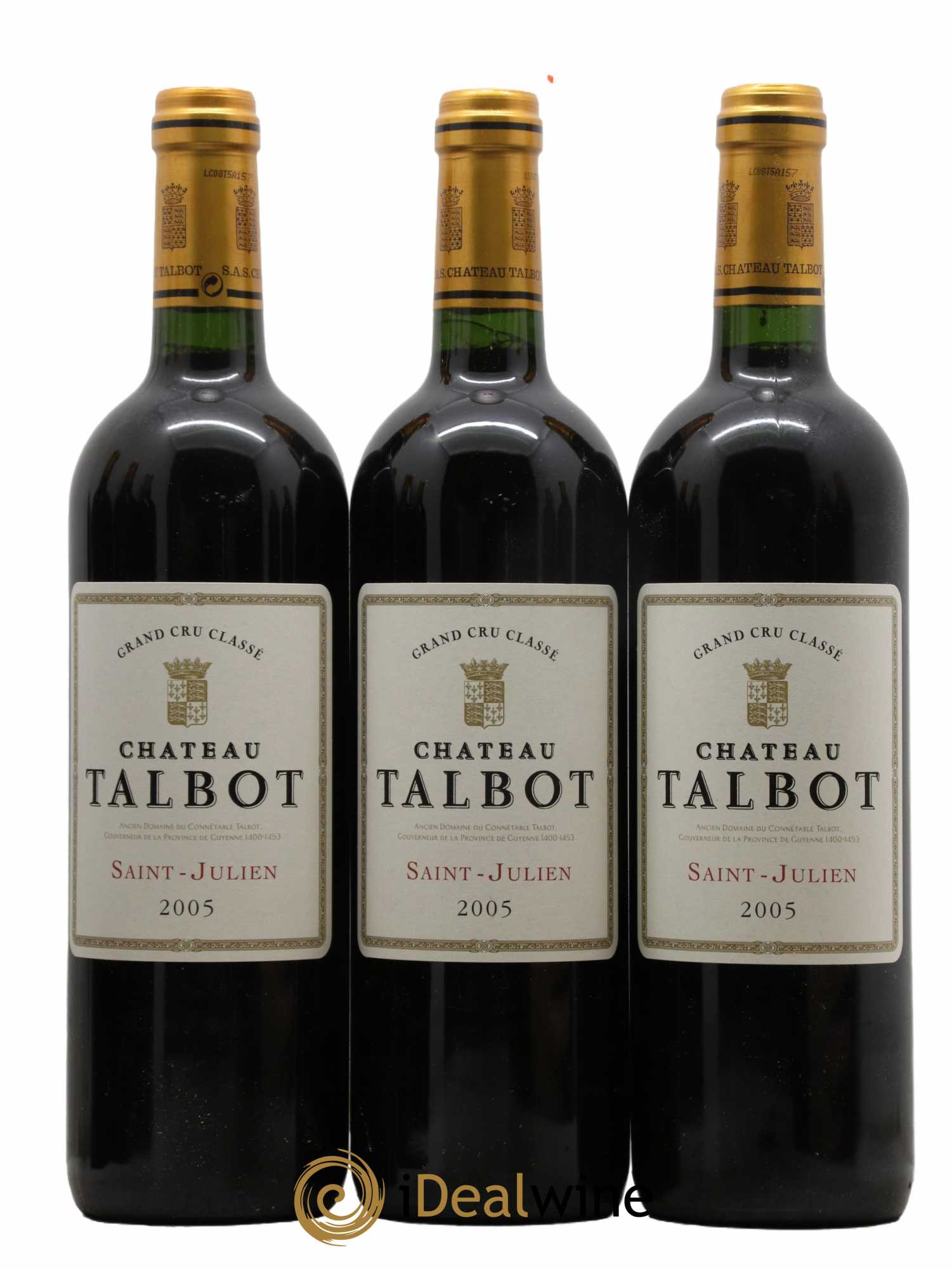 Château Talbot 4ème Grand Cru Classé 2005 - Lot de 12 bouteilles - 2