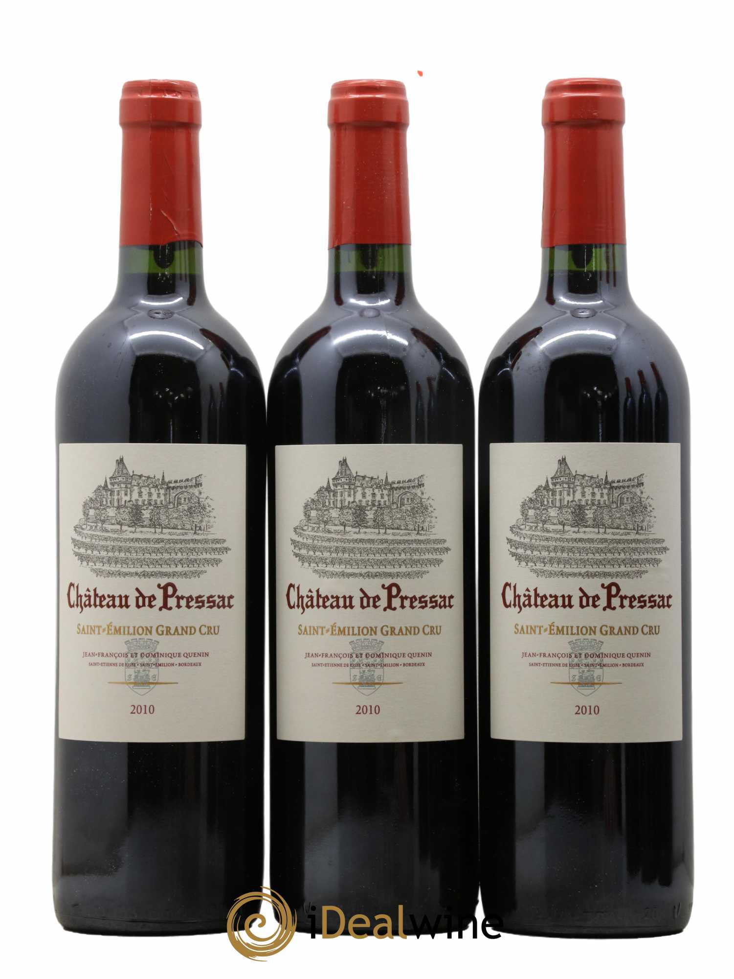 Château de Pressac Grand Cru Classé 2010 - Lot de 6 bouteilles - 1