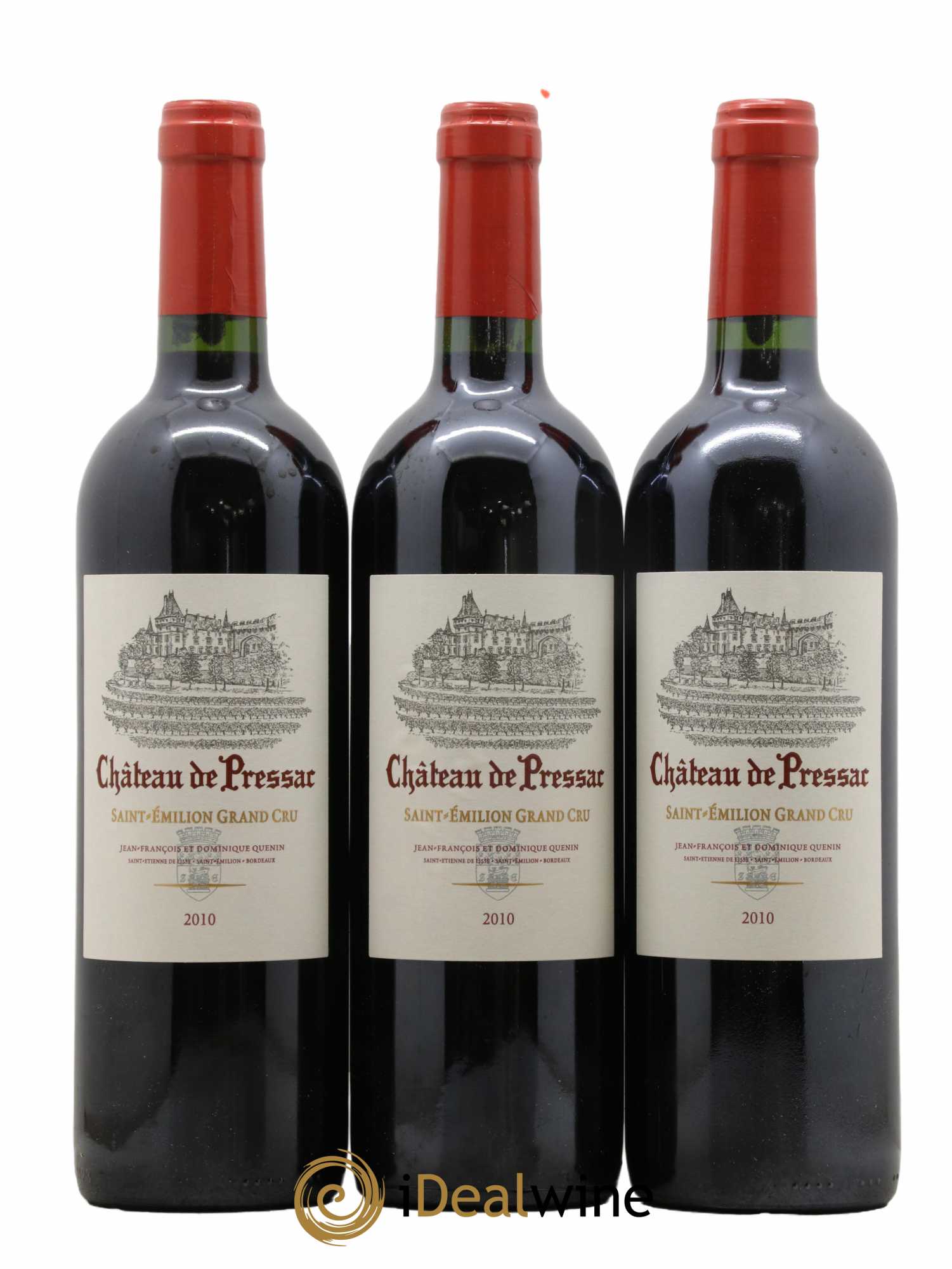 Château de Pressac Grand Cru Classé 2010 - Lot de 6 bouteilles - 2
