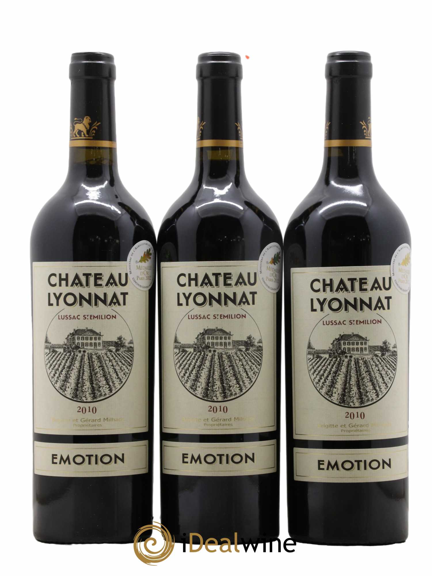 Château Lyonnat Emotion 2010 - Lot de 6 bouteilles - 1