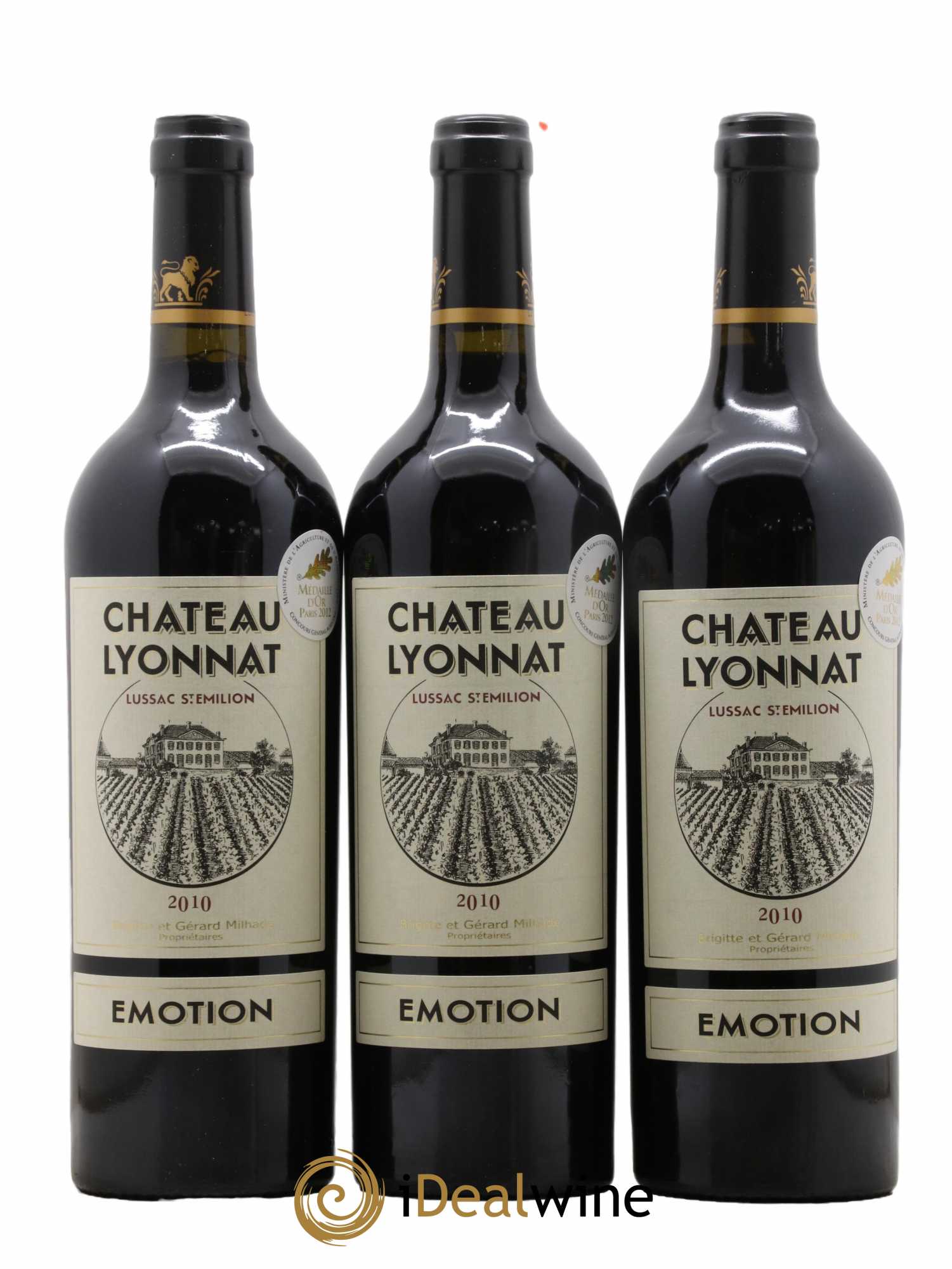 Château Lyonnat Emotion 2010 - Lot de 6 bouteilles - 2