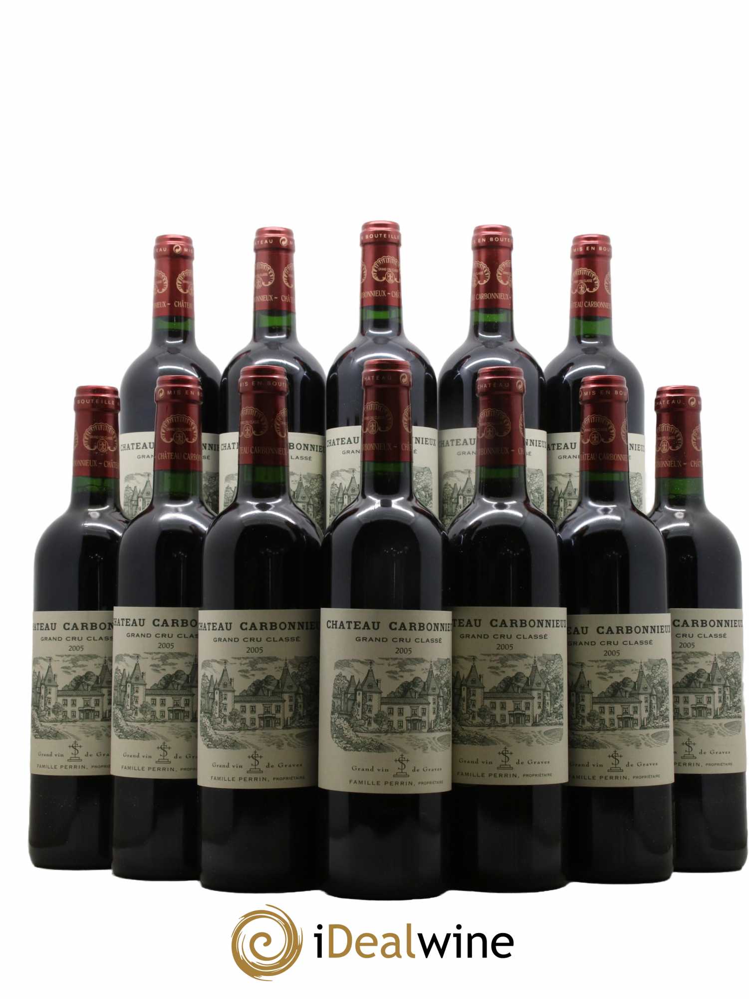 Château Carbonnieux Cru Classé de Graves 2005 - Lot de 12 bouteilles - 0