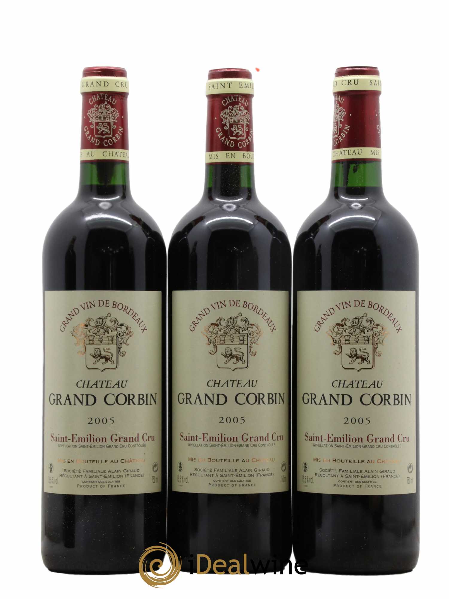 Château Grand Corbin Grand Cru Classé 2005 - Lotto di 12 bottiglie - 2