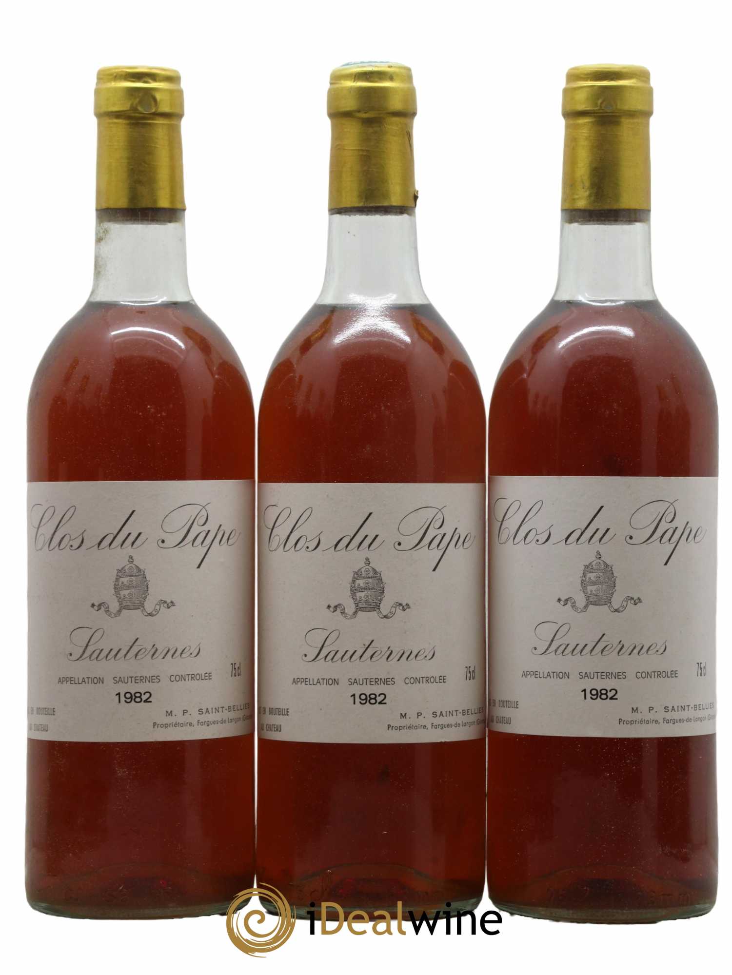 Acheter vin Sauternes Clos du Pape 1982 (lot: B2275102-8612)