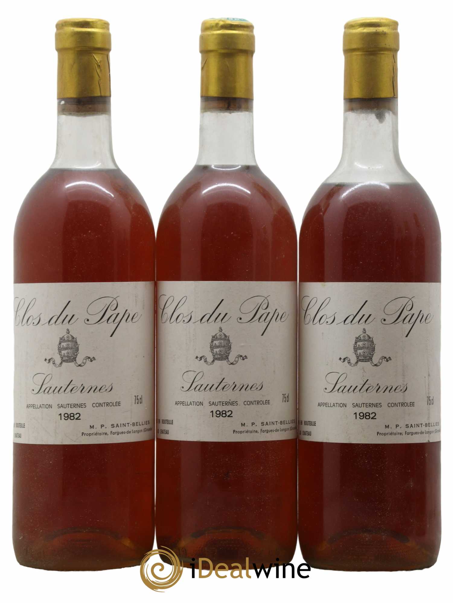 Sauternes Clos du Pape 1982 - Lot de 12 bouteilles - 3