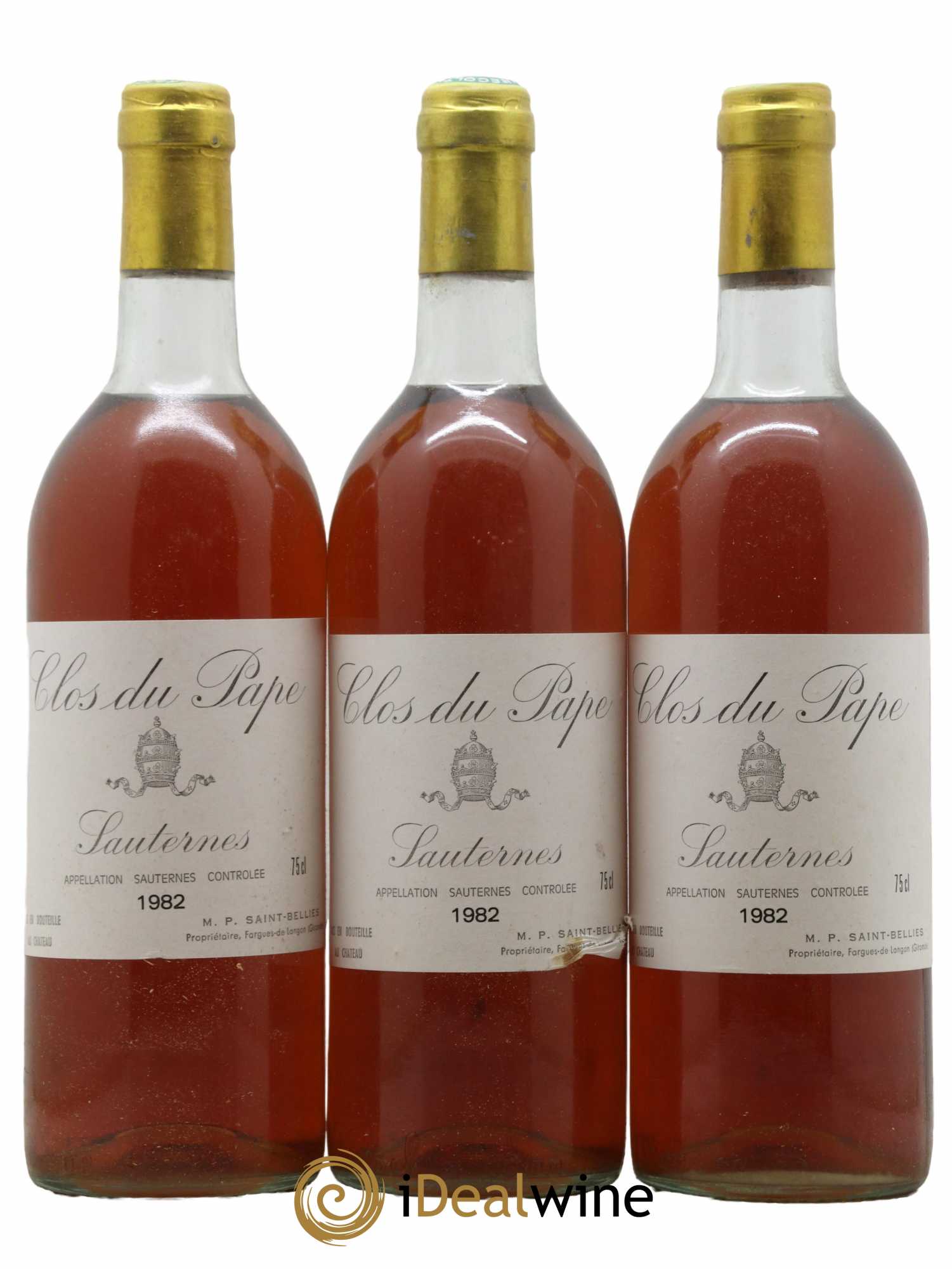 Sauternes Clos du Pape 1982 - Lot de 12 bouteilles - 4