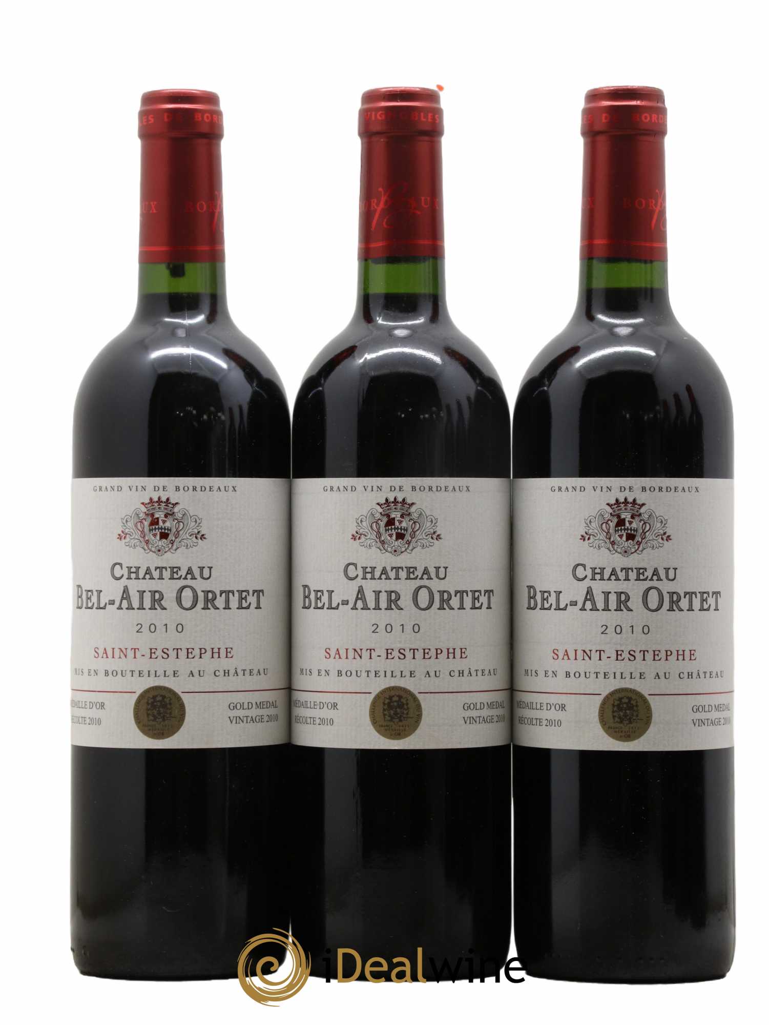 Bordeaux Château Bel-Air Ortet 2010 - Lot de 6 bouteilles - 1