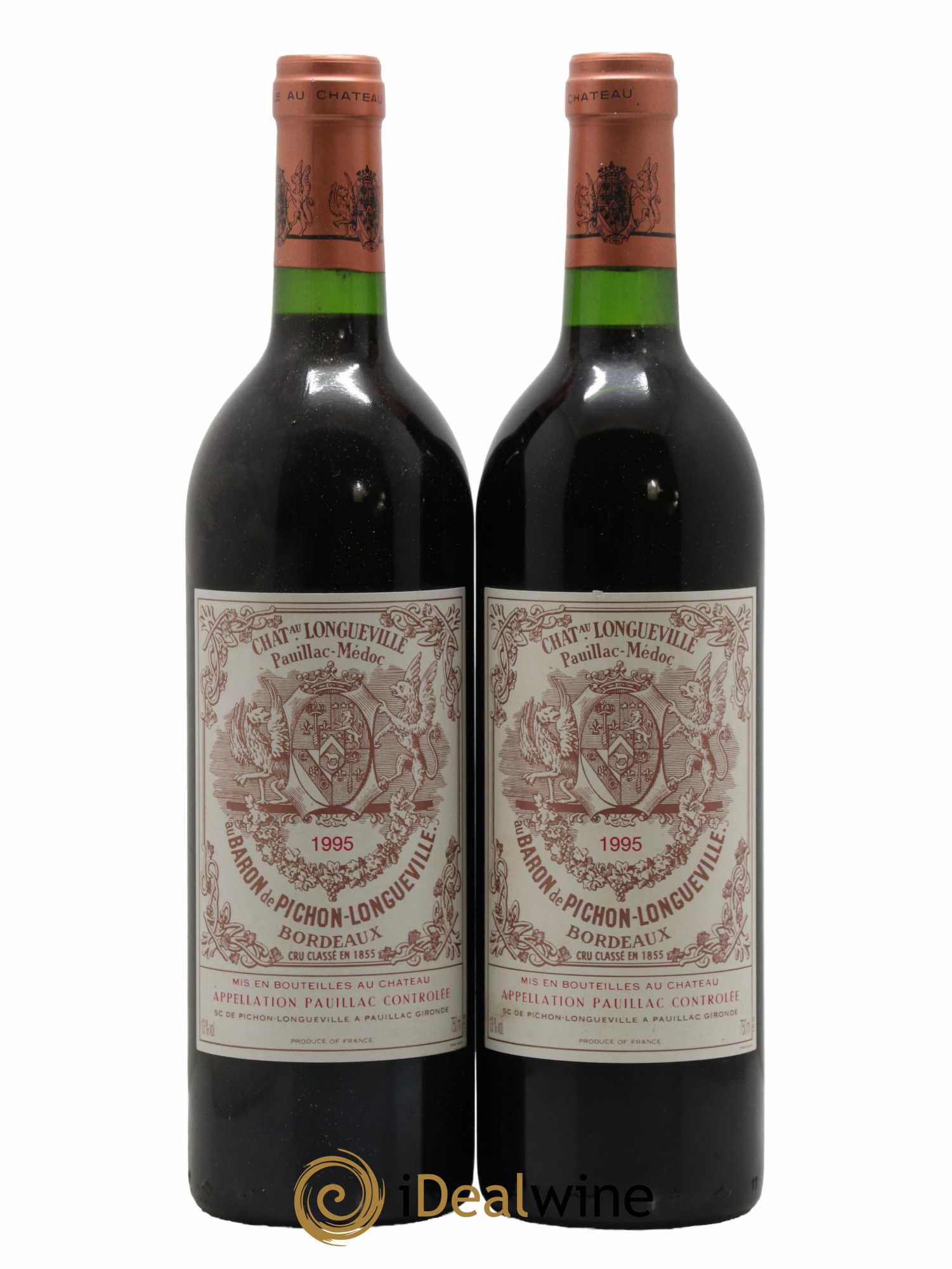 Pichon Longueville Baron 2ème Grand Cru Classé 1995 - Lot de 2 bouteilles - 0