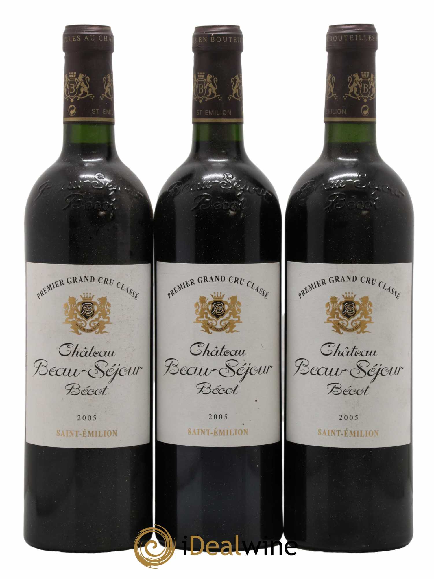 Château Beau-Séjour Bécot 1er Grand Cru Classé B 2005 - Lot de 3 bouteilles - 0